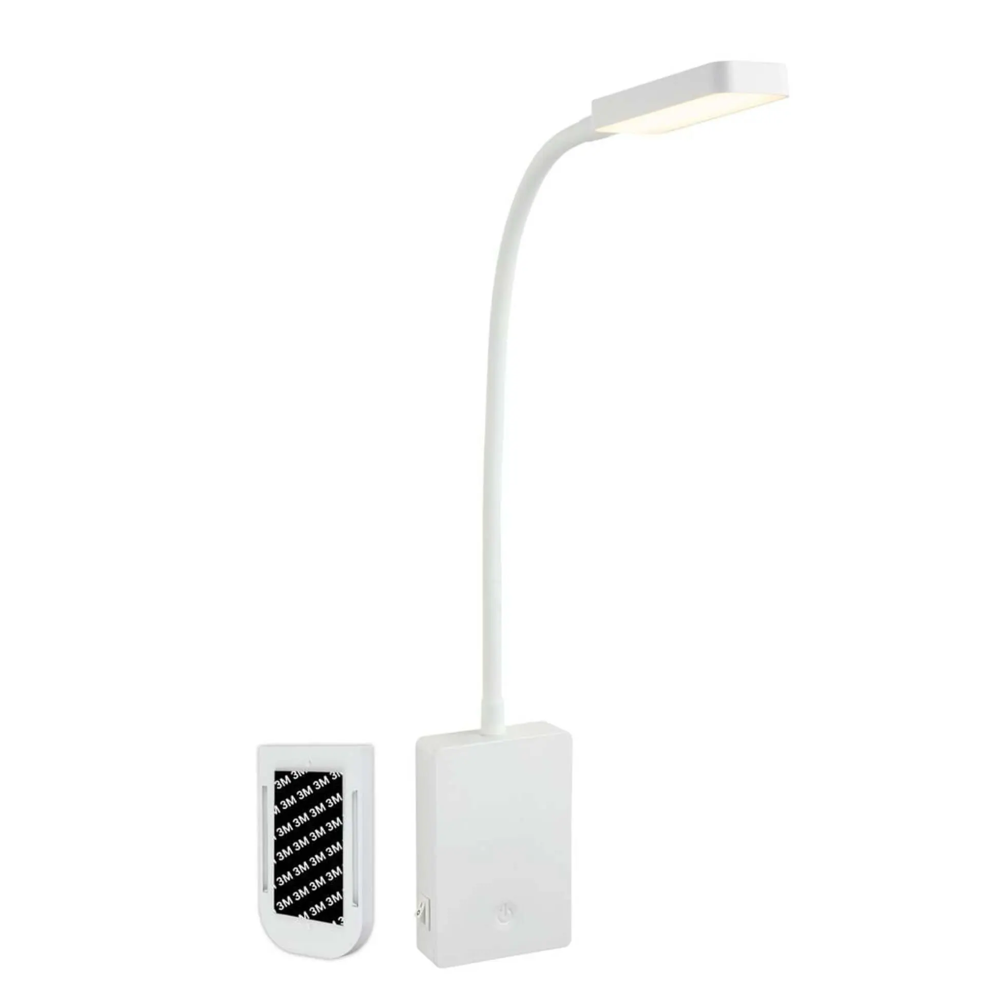 BRI 2361016 Cielo lampa na čtení - 2W, 200lm, LED, nabíjecí, stmívatelné, dotykový vypínač, bezdrátové, bílé - BRILONER