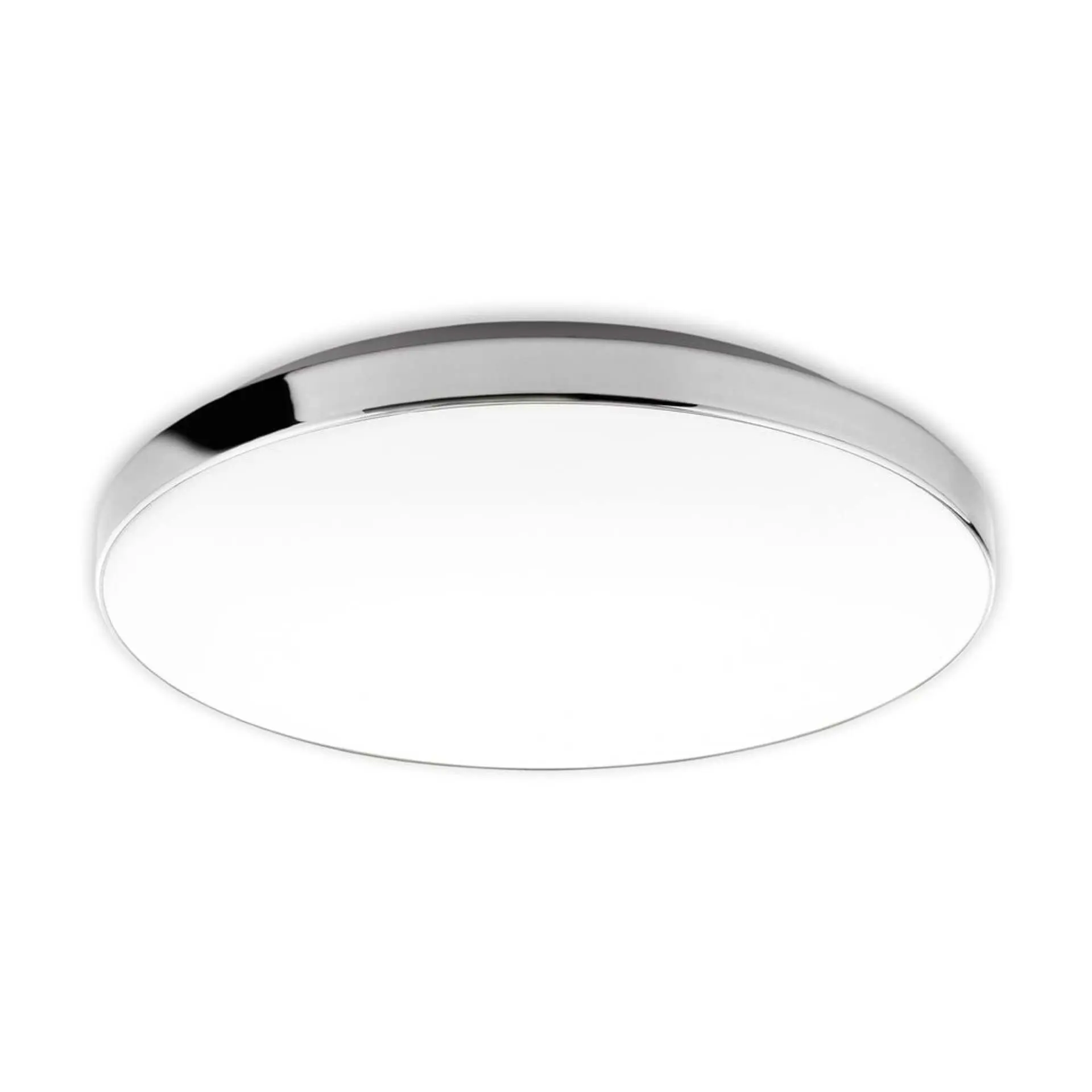 BRI 3351-216 LED stropní svítidlo, pr. 35,5 cm, 18 W, bílé-chrom - BRILONER