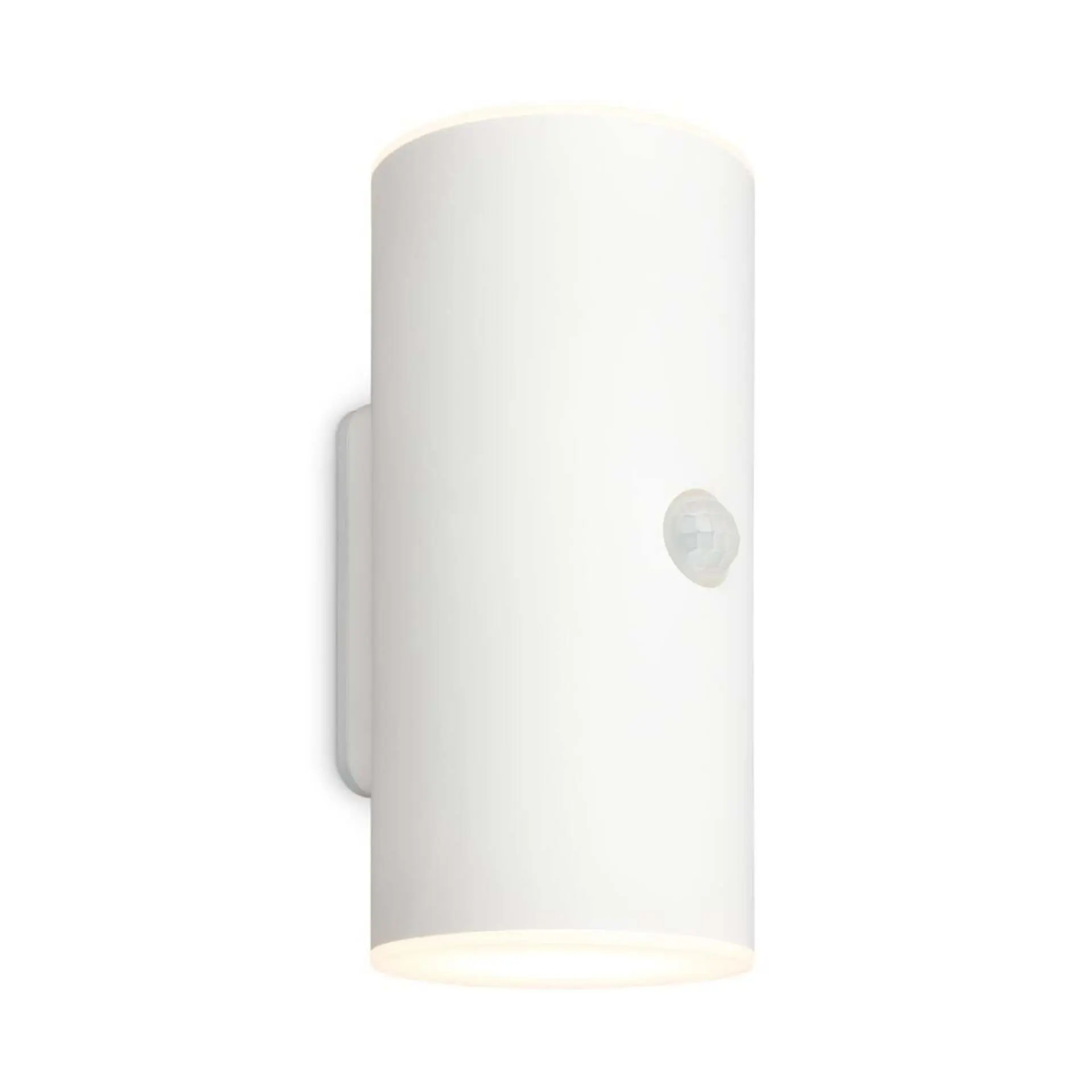 BRI 3787016 Lima LED venkovní nástěnné svítidlo, pohybové čidlo, soumrakový senzor, nabíjecí, bílé - BRILONER