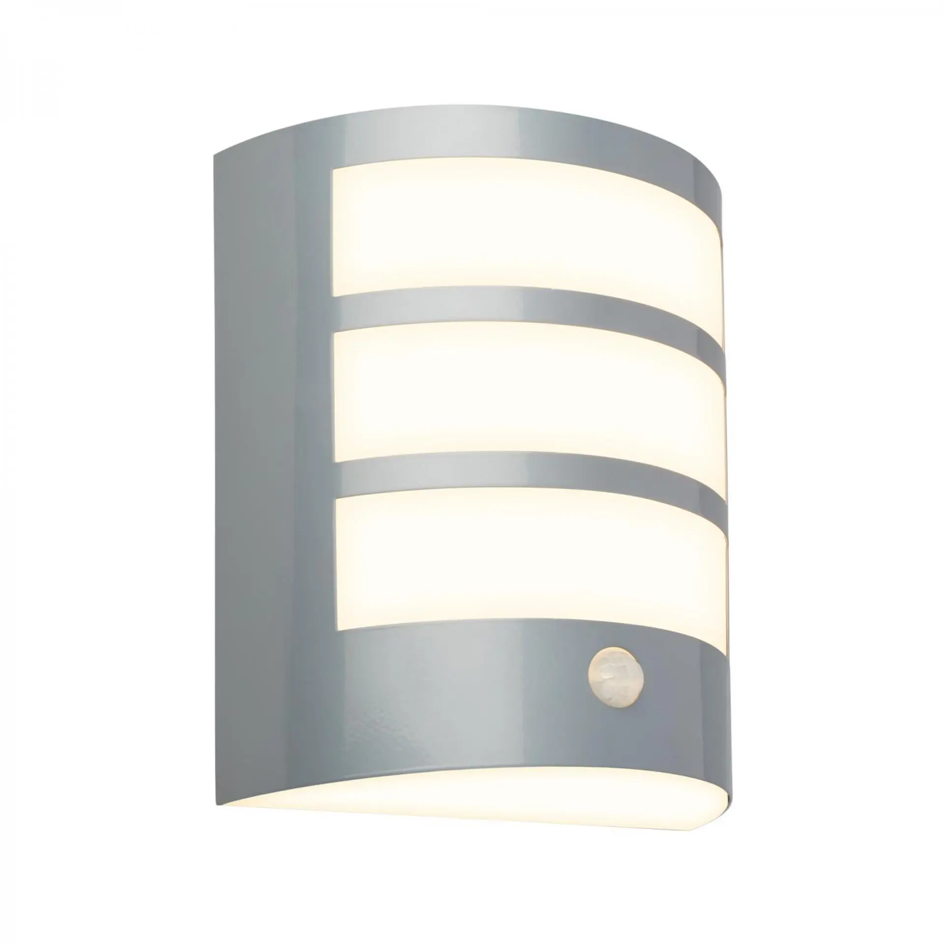BRI 3795014 LED nabíjecí nástěnné svítidlo, venkovní, pohybové čidlo, soumrakový senzor, IP44, matný chrom - BRILONER