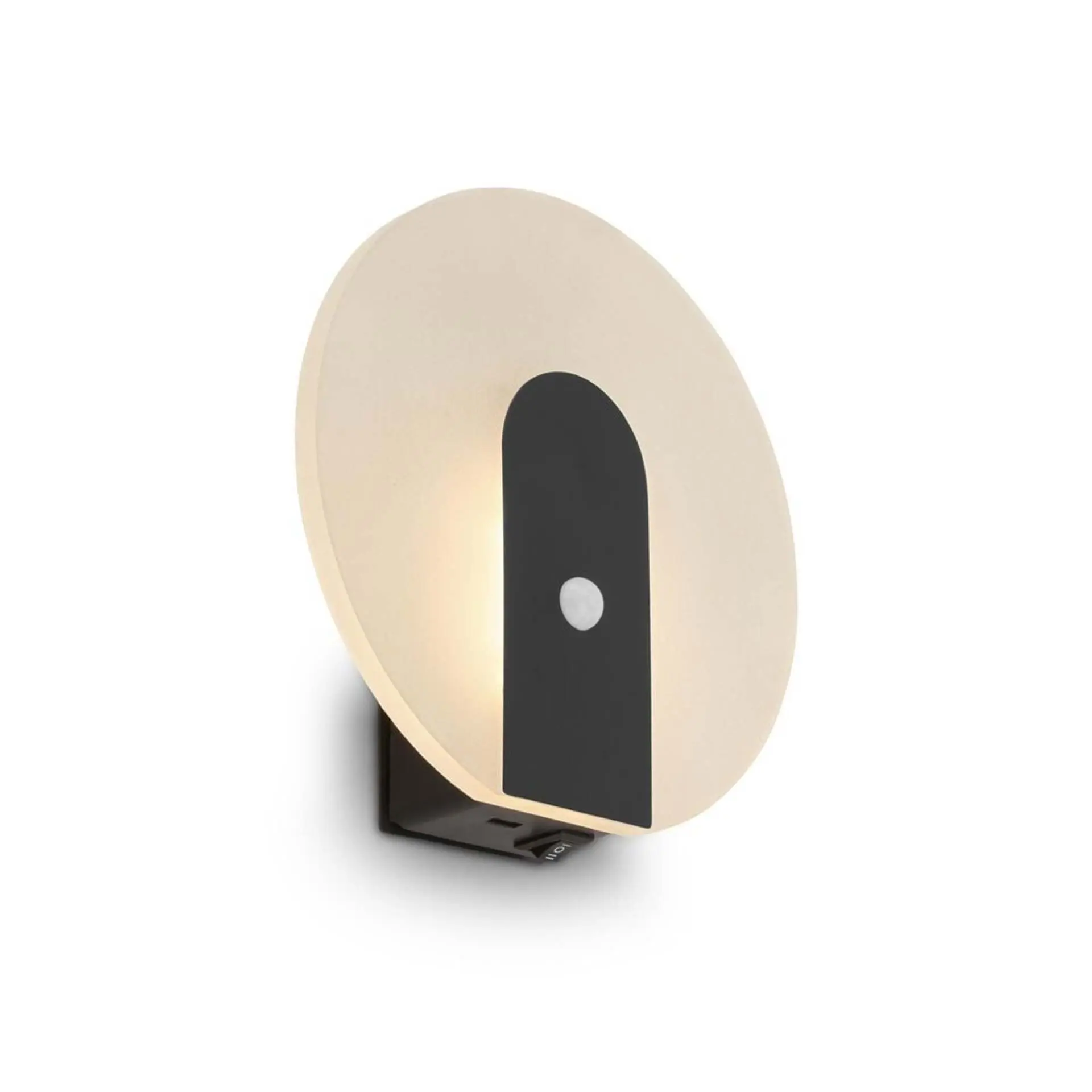 BRI 3889015 Taro nástěnné svítidlo - 2,5W, 100lm, bezdrátové, LED, s pohybové čidlo, černá - BRILONER