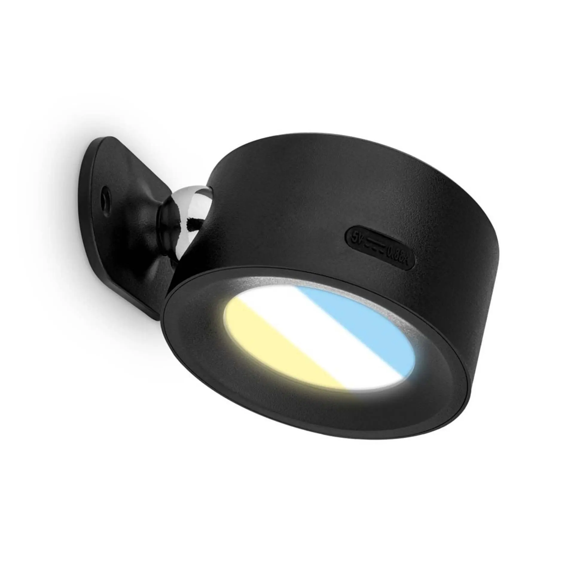 BRI 3896015 Tari nástěnné bodové svítidlo - 1,6W, 160lm, LED, nabíjecí, CCT, stmívatelné, bezdrátové, černá - BRILONER