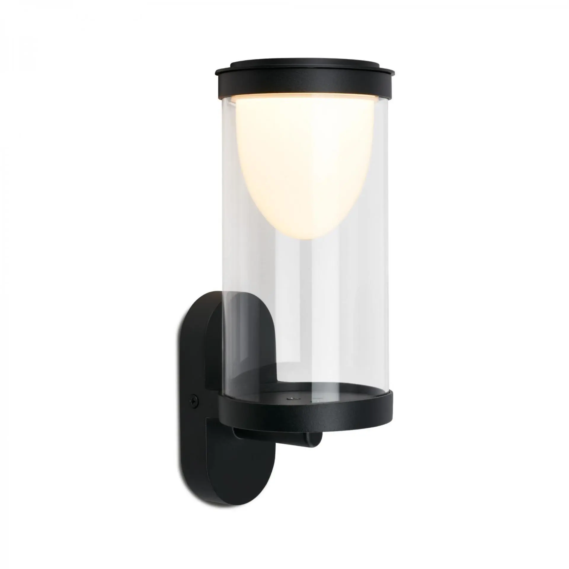 BRILONER LED nabíjecí nástěnné svítidlo, venkovní, dotykový vypínač, vyměnitelné baterie, vč. USB-C kabelu, stmívatelné, IP44, černé 3930015