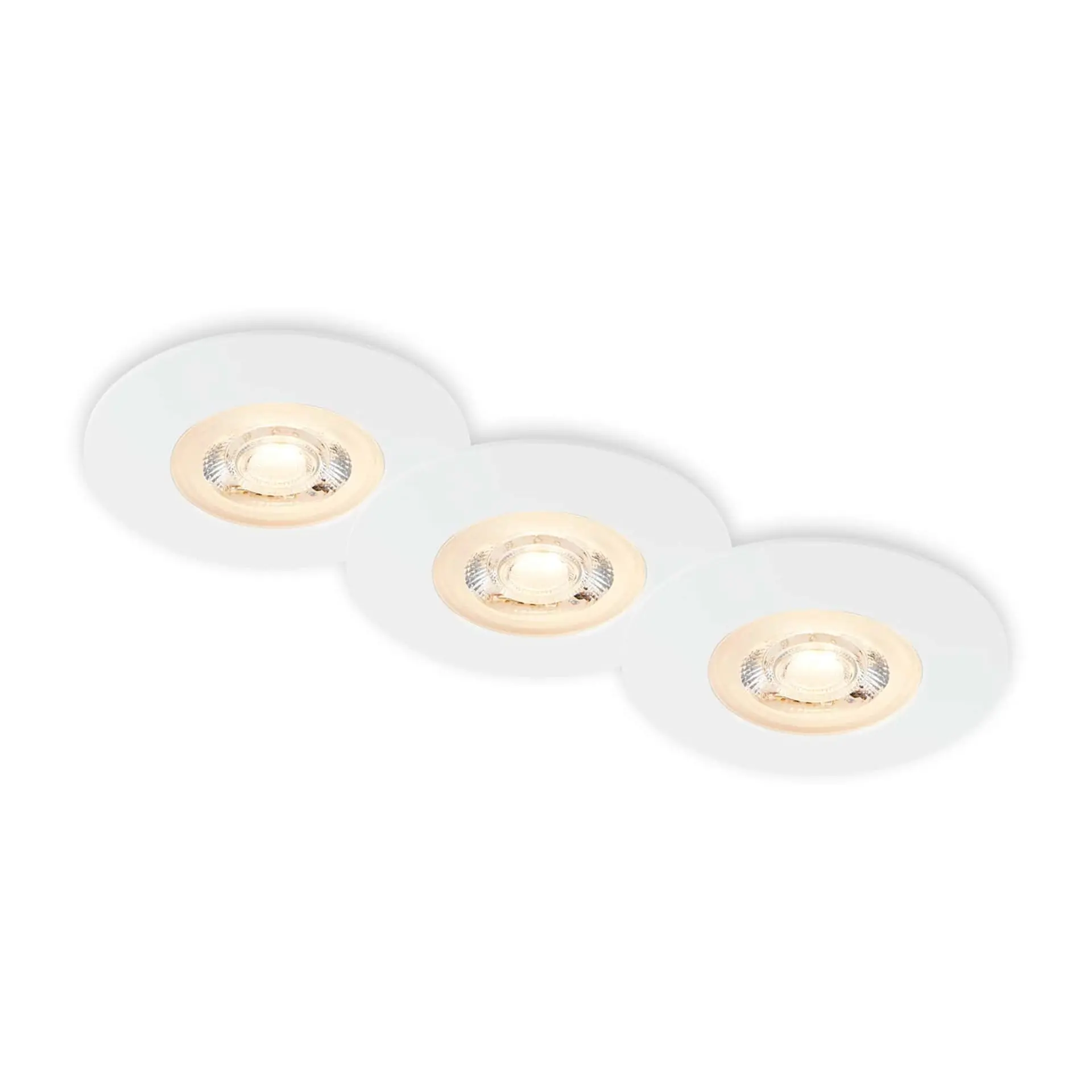 BRI 7044-036 LED vestavná svítidla, pr.9 cm, 3x LED, 5 W, 480 lm, bílé - BRILONER