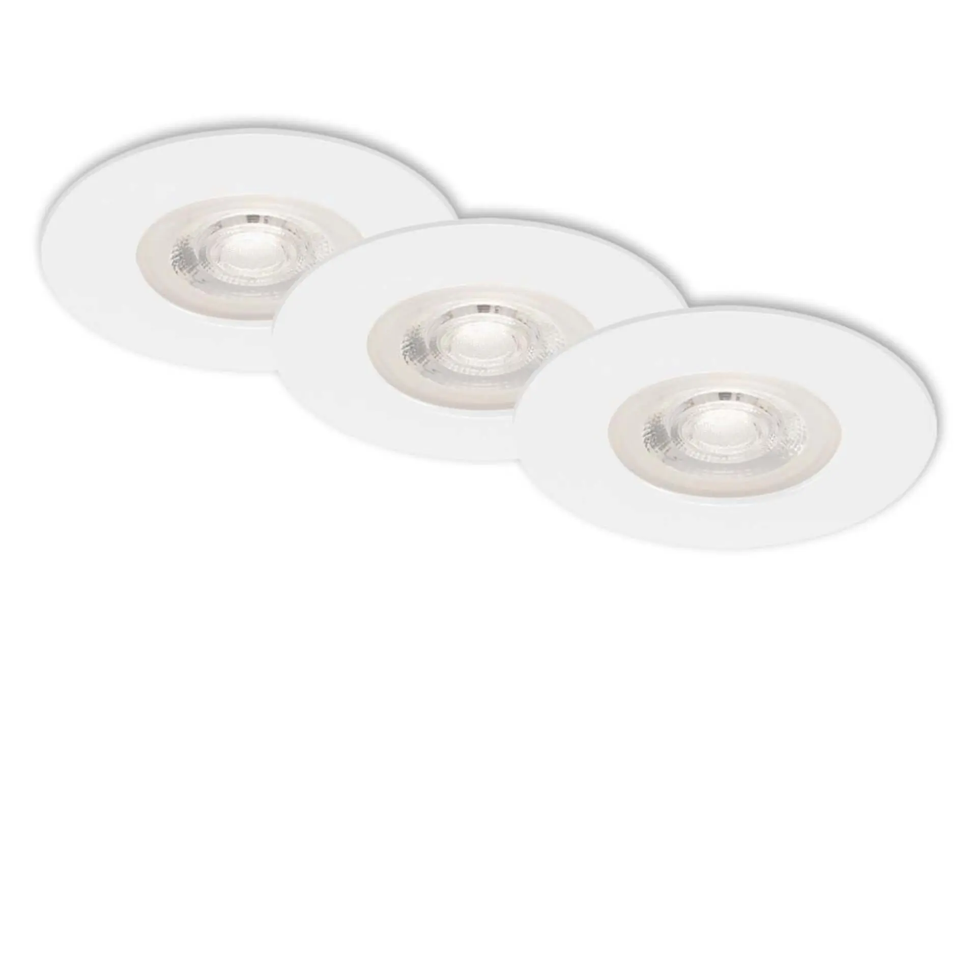 BRI 7046-036 3ks sada LED vestavné svítidlo, pr. 9 cm, 5 W, bílé - BRILONER