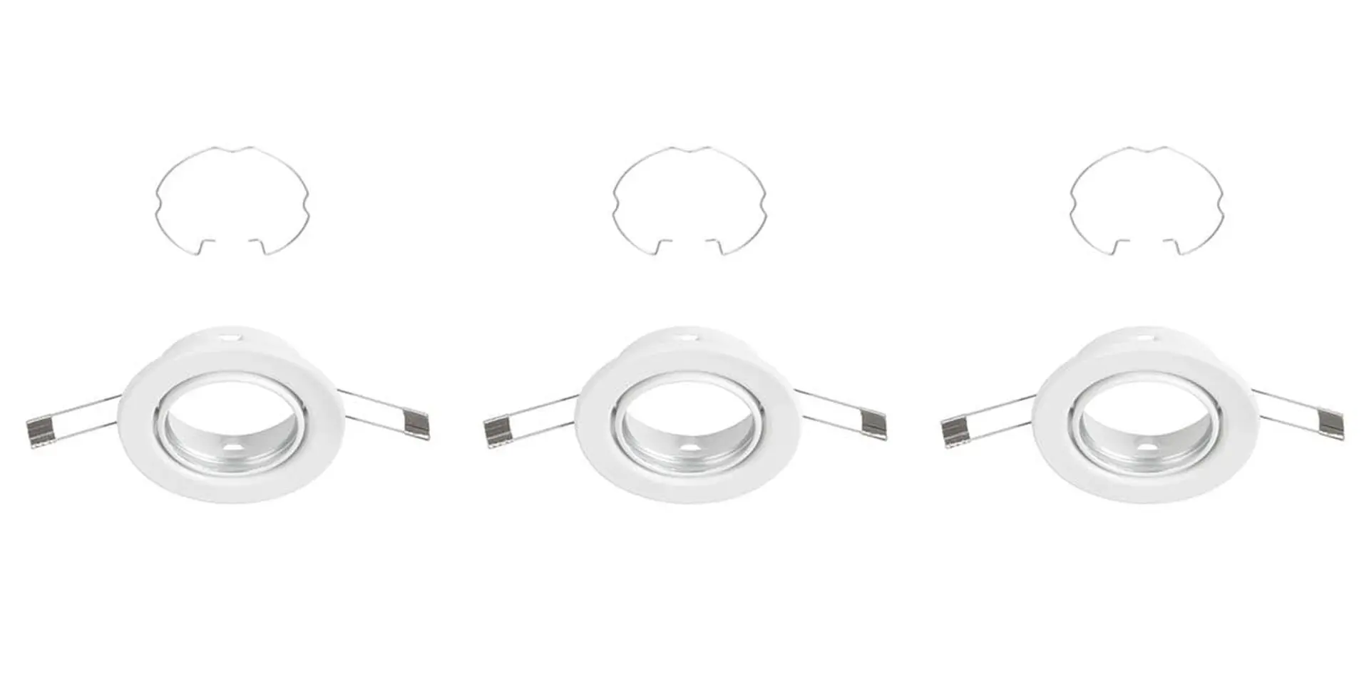 BRI 7110-036 3ks sada vestavné svítidlo, pr. 8,6 cm, bílé - BRILONER