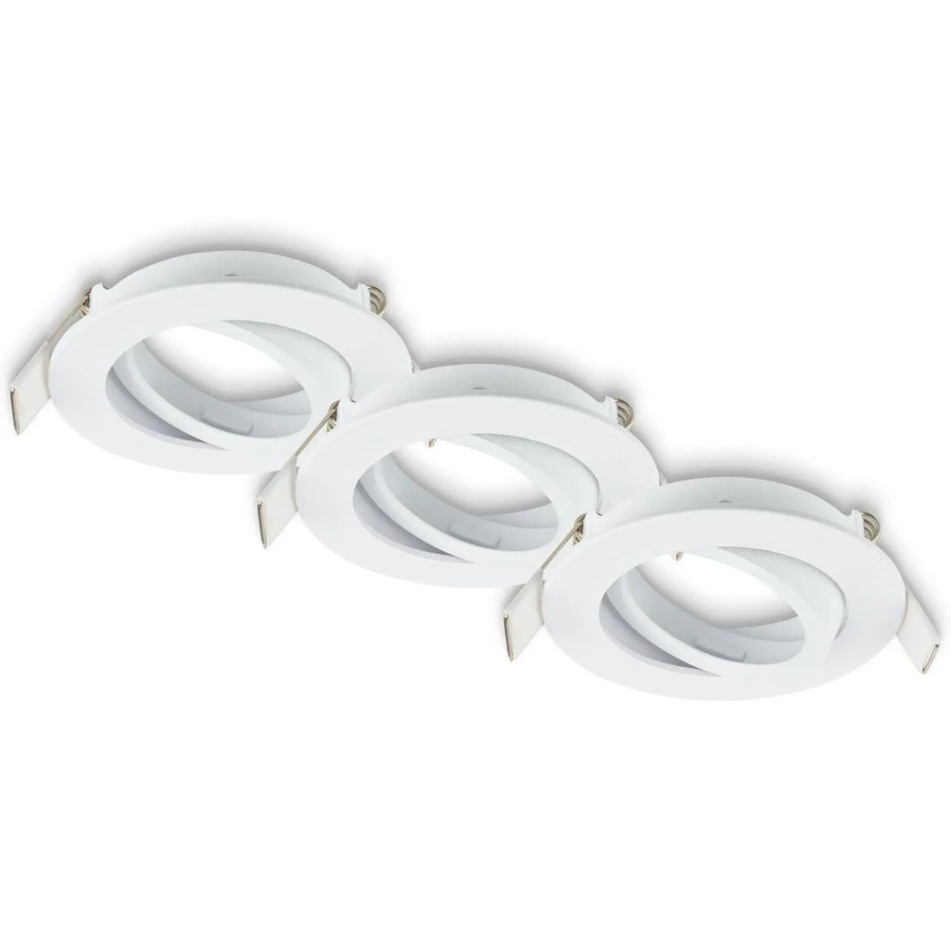 BRILONER Biwa vestavný bodové svítidlo 68mm 3ks sada - 230V, GU10 patice, max. 7W, bílé 7628036