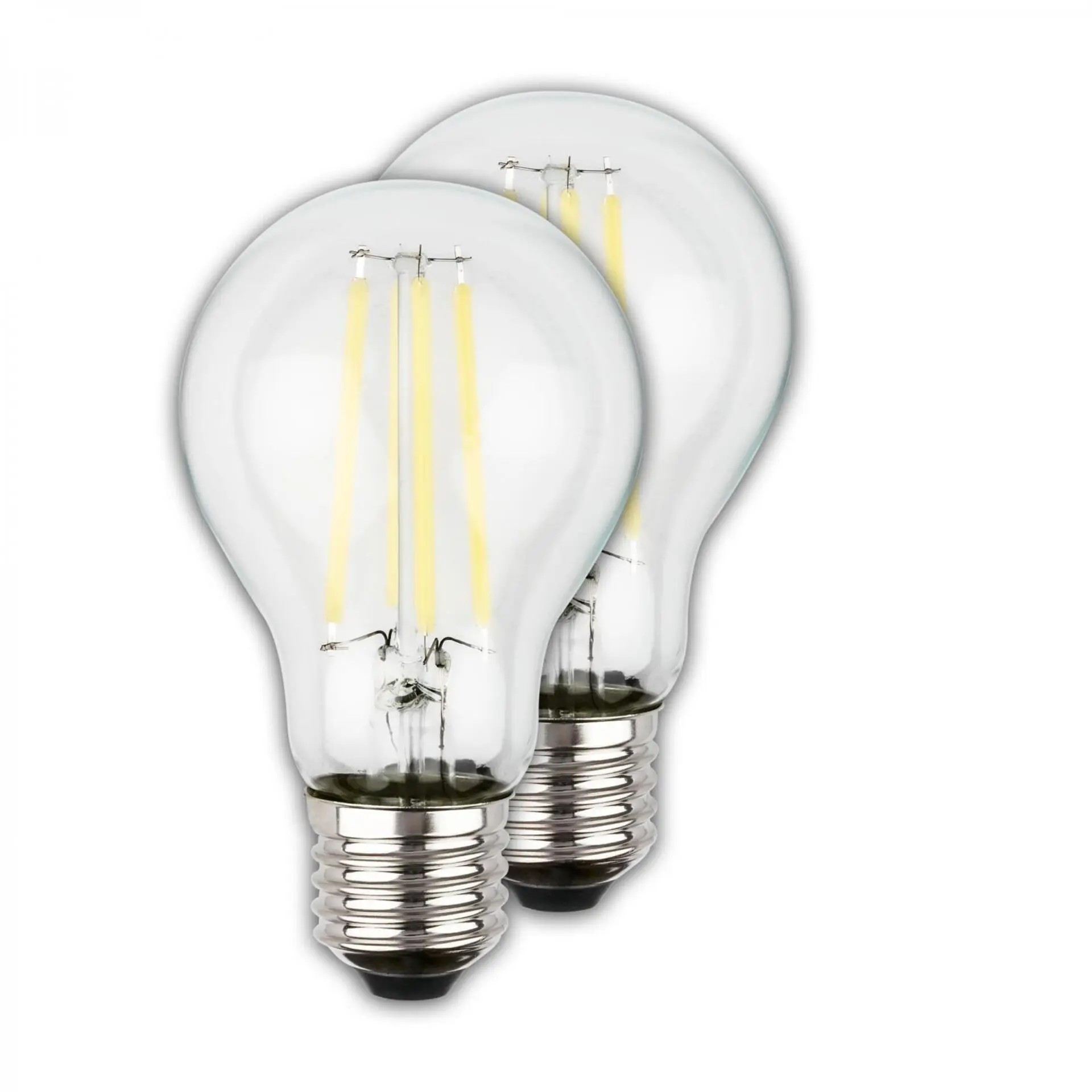 BRILONER EEK A 2ks sada E27 LED žárovka, třída A, Filament, 50.000h, 1055lm, 5W, teple bílé světlo, A60 0551005