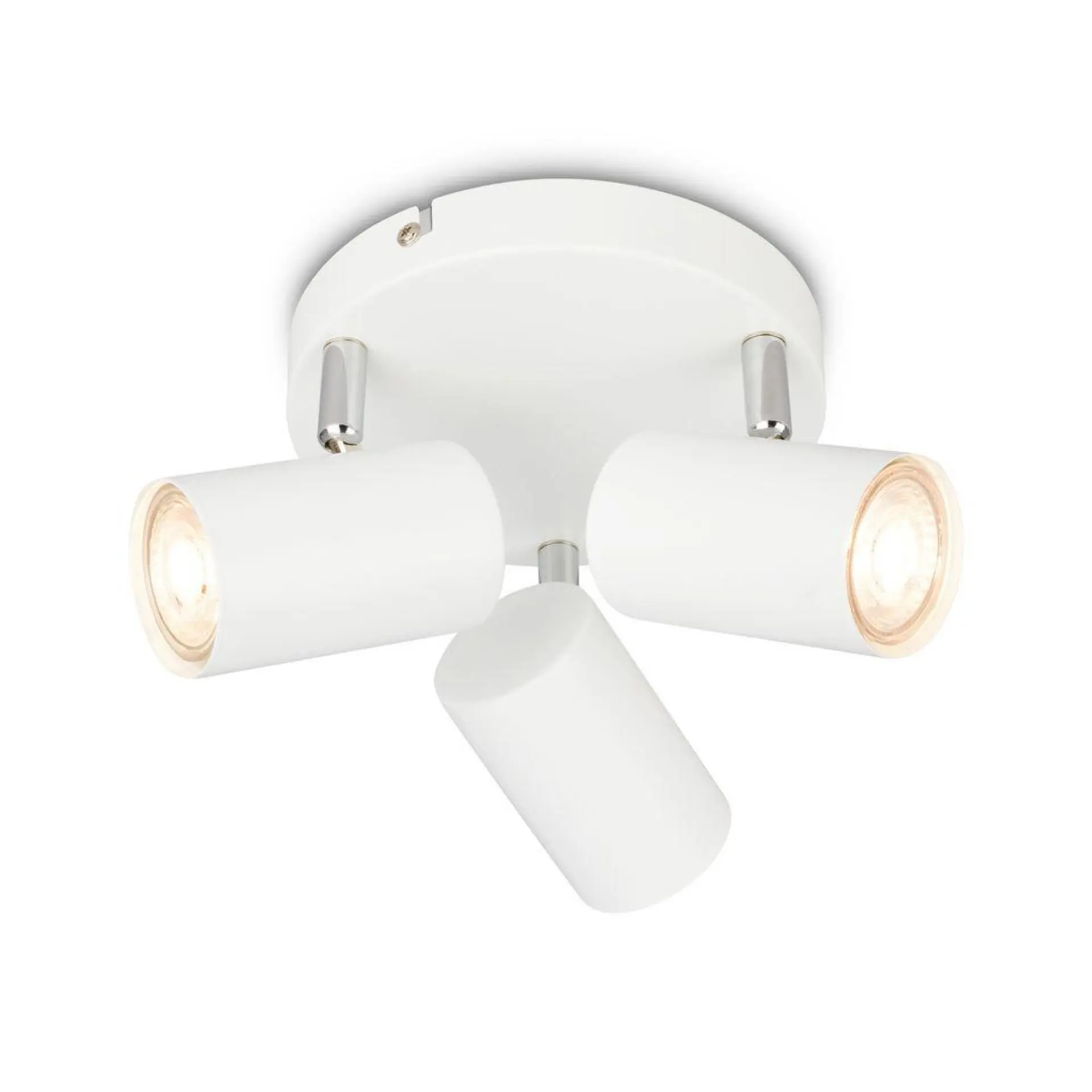 BRILONER Supo stropní bodové svítidlo - GU10 patice, max. 9W, nastavitelné, 3-ramenné, bílé 2365036