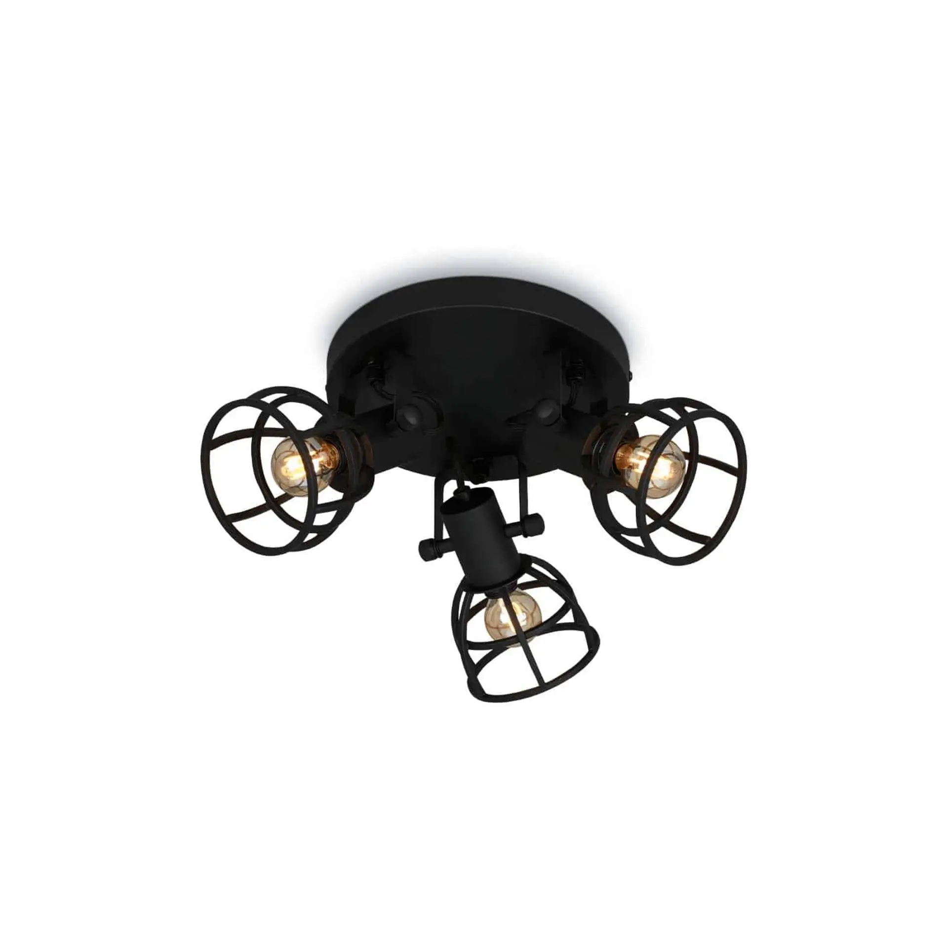 BRILONER Bodové svítidlo pr. 23 cm 3x E14 25W černá BRILO 2669-035