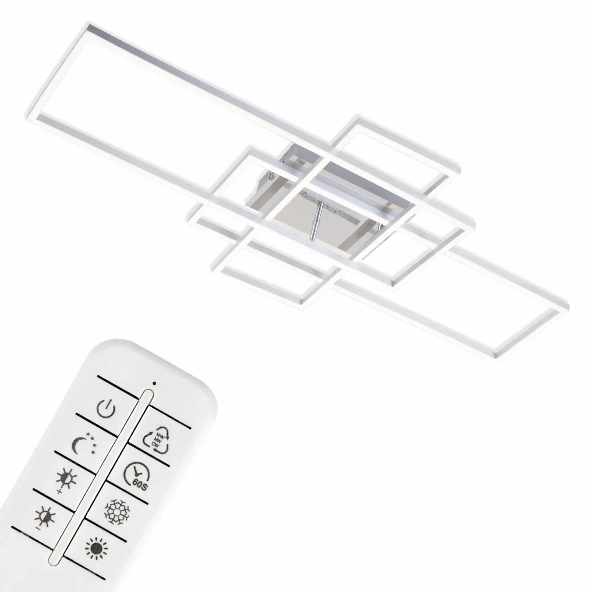 BRILO 3156-018 LED CCT rám 104 cm 2x19W 2500lm chrom - BRILO