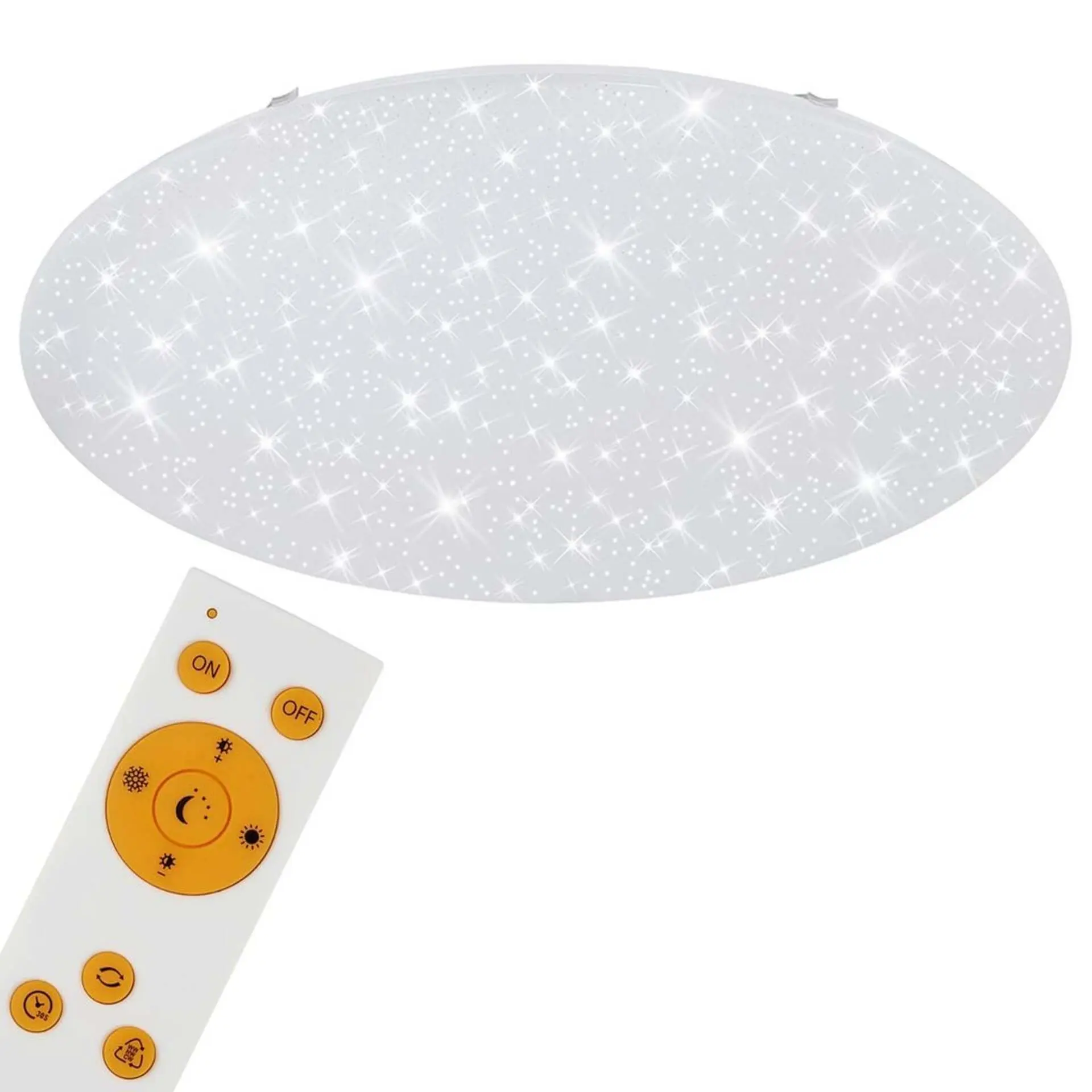 BRILO 3318-016 LED stropní svítidlo hvězdné nebe, CCT, noční světlo, dálkový ovladač, stmívatelné - BRILO