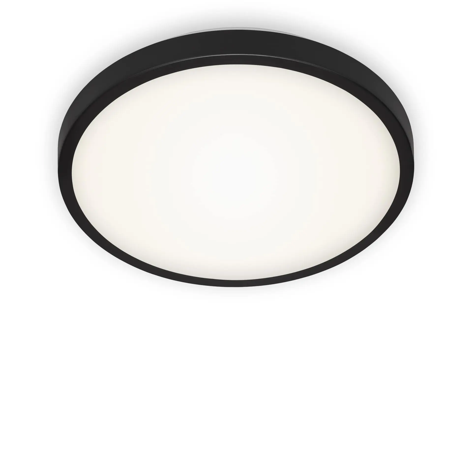 BRILO 3455-015 LED stropní svítidlo, pr. 29 cm, 12 W, černá - BRILO