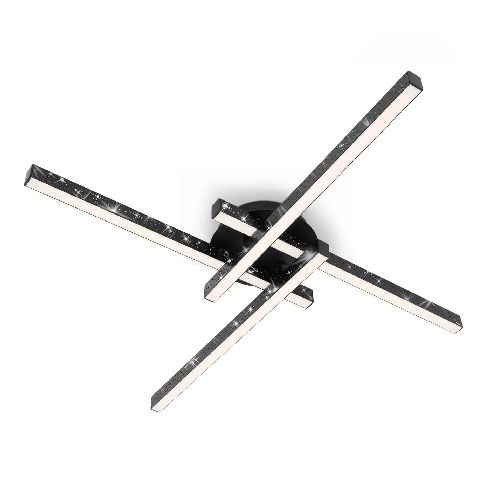 BRILONER LED stropní svítidlo, 60 cm, 21 W, 2900 lm, černá BRILO 3519045