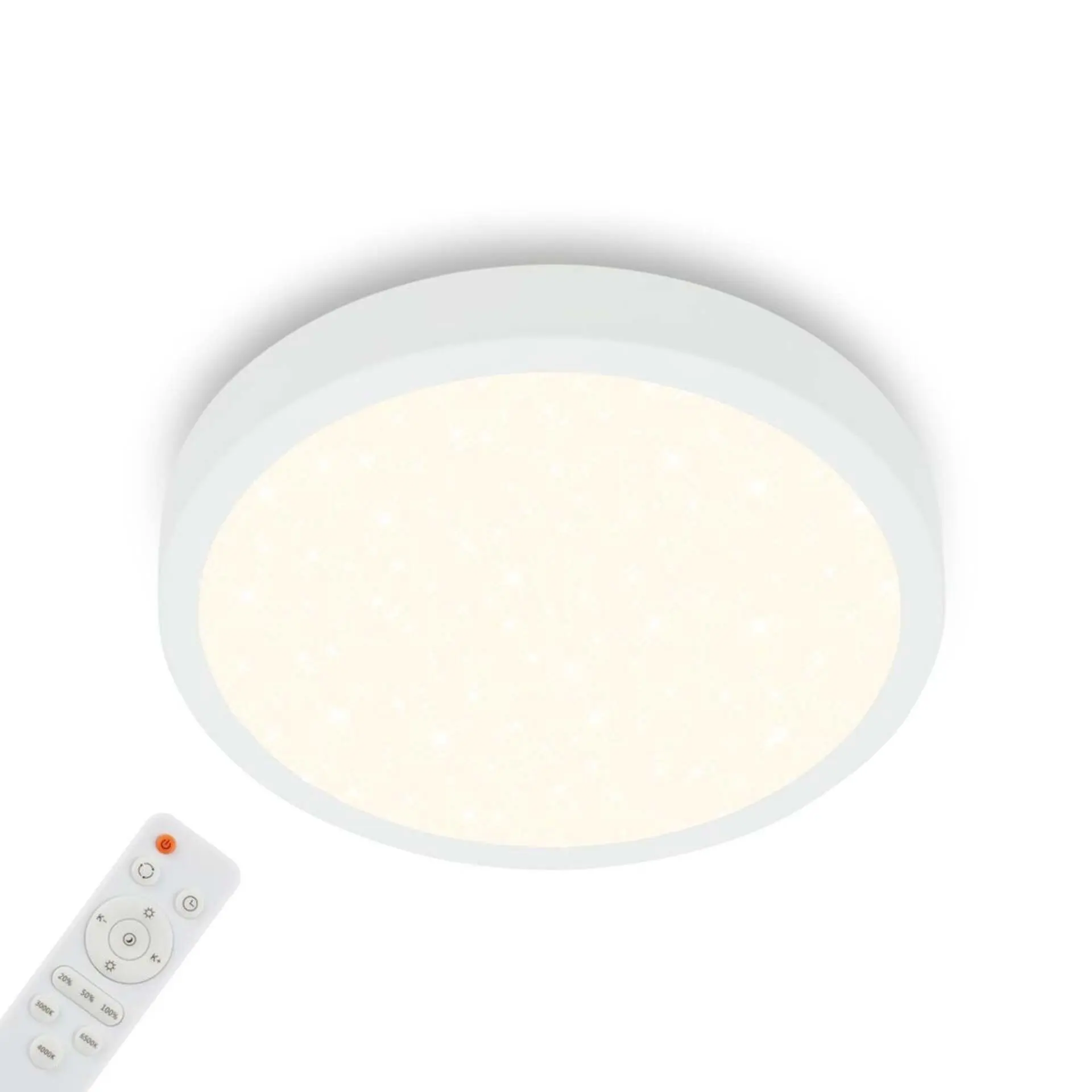 BRILO 3704-016 CCT LED přisazené svítidlo pr. 38 cm, 22 W, 2900 lm, bílé - BRILO