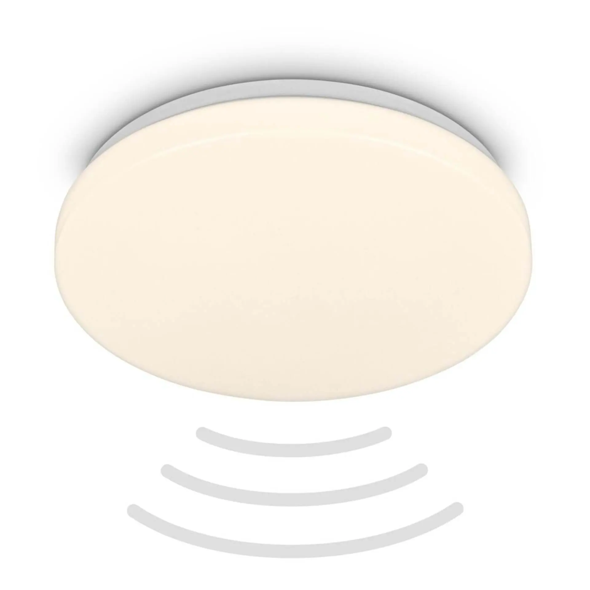 BRILO 3827016 Walk LED stropní svítidlo IP54, 3m dosah čidla, pohybové čidlo bílé - BRILO