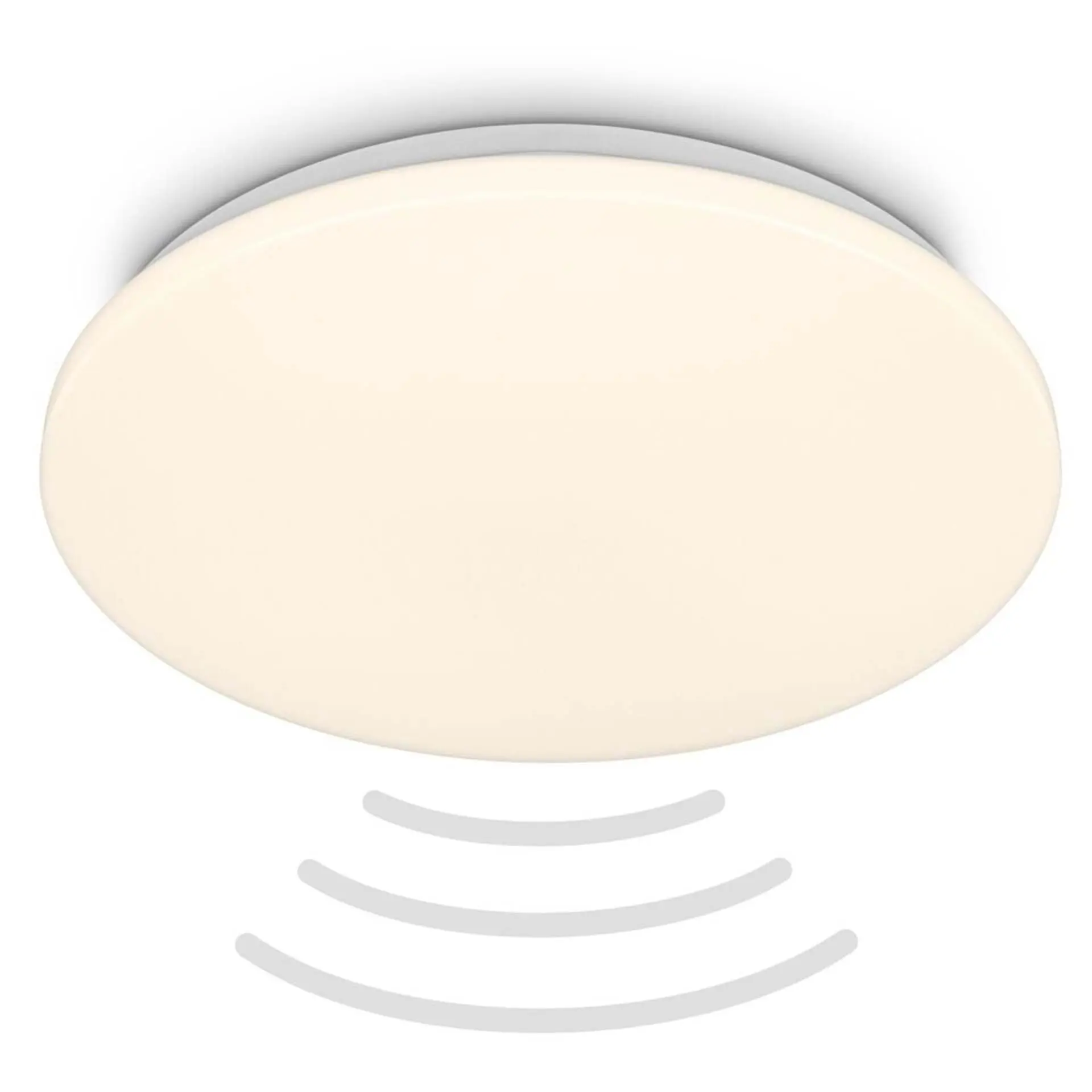 BRILONER Walk LED stropní svítidlo IP54, 3m dosah čidla, pohybové čidlo, bílé 3828016