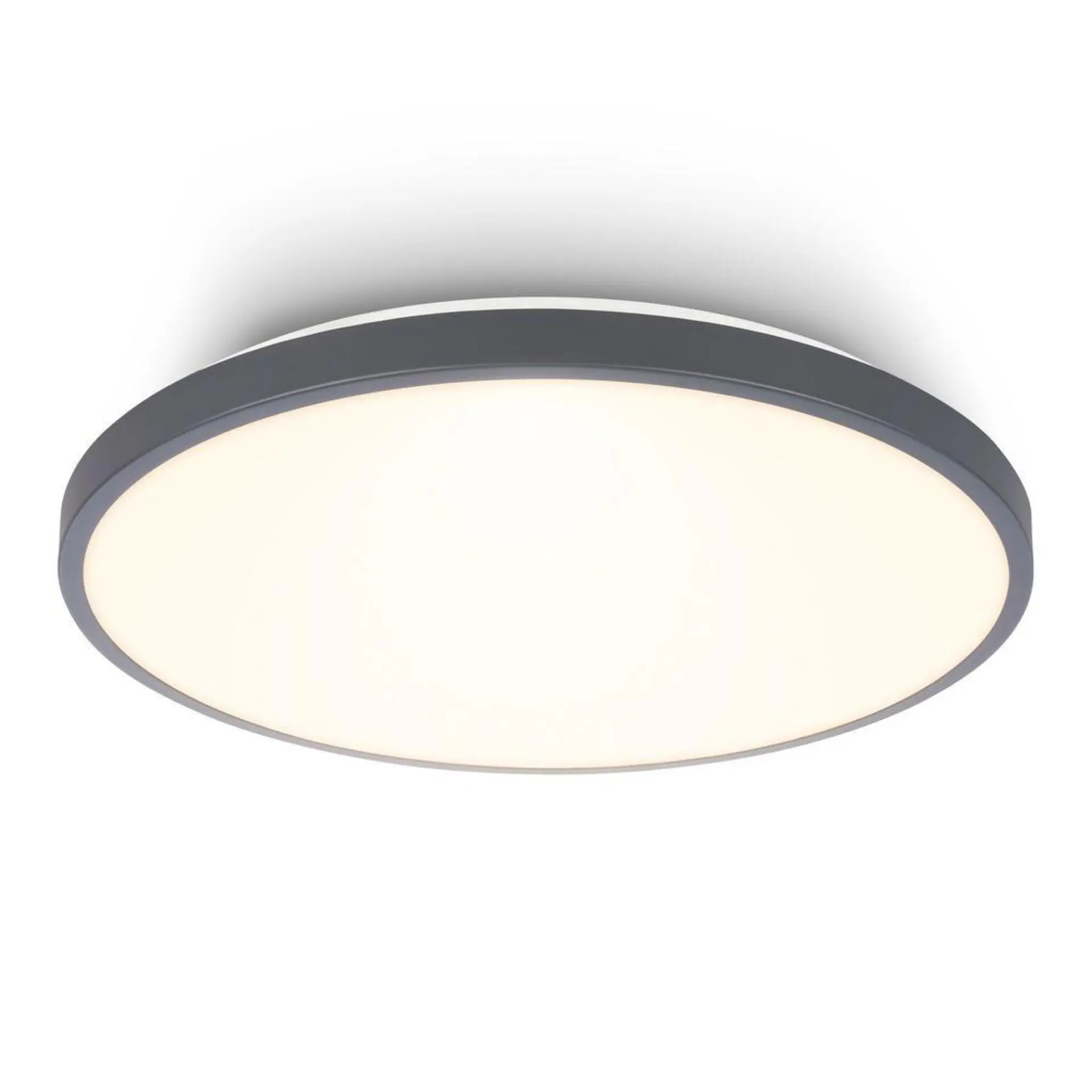 BRILO 3903015 Competo stropní svítidlo pr.33 cm - 22W, 2400lm, LED, teplá bílá, antracit - BRILO