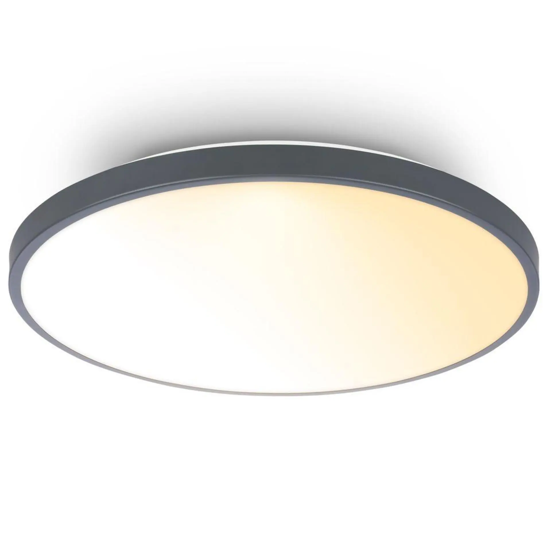 BRILONER Competo stropní svítidlo pr.38 cm - 24W, 2600lm, stmívatelné, dálkový ovladač, CCT teplá/neutrální bílá, antracit 3906015
