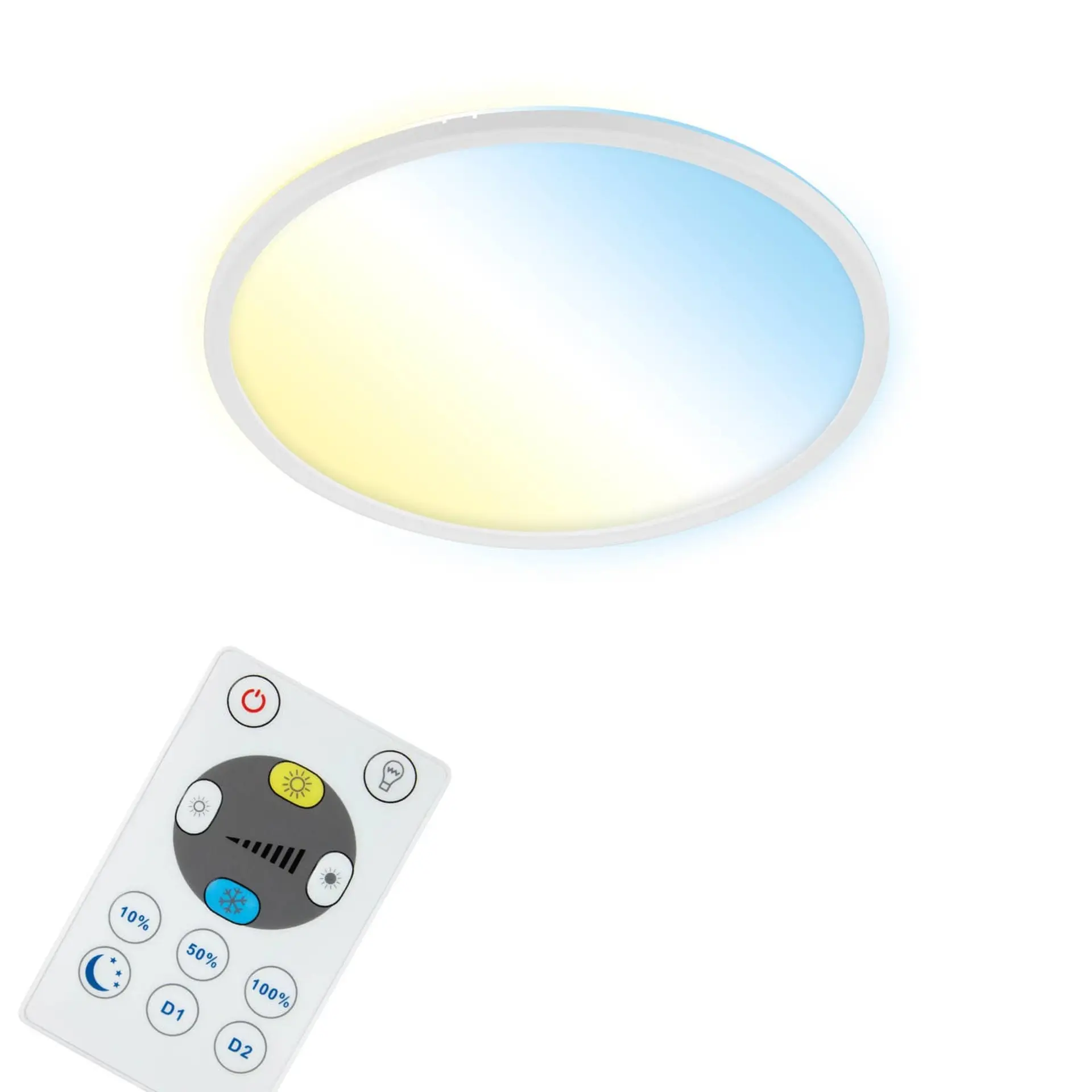 BRILO 7059-016 CCT svítidlo LED panel, pr. 42 cm, 22 W, 3000 lm, bílé - BRILO