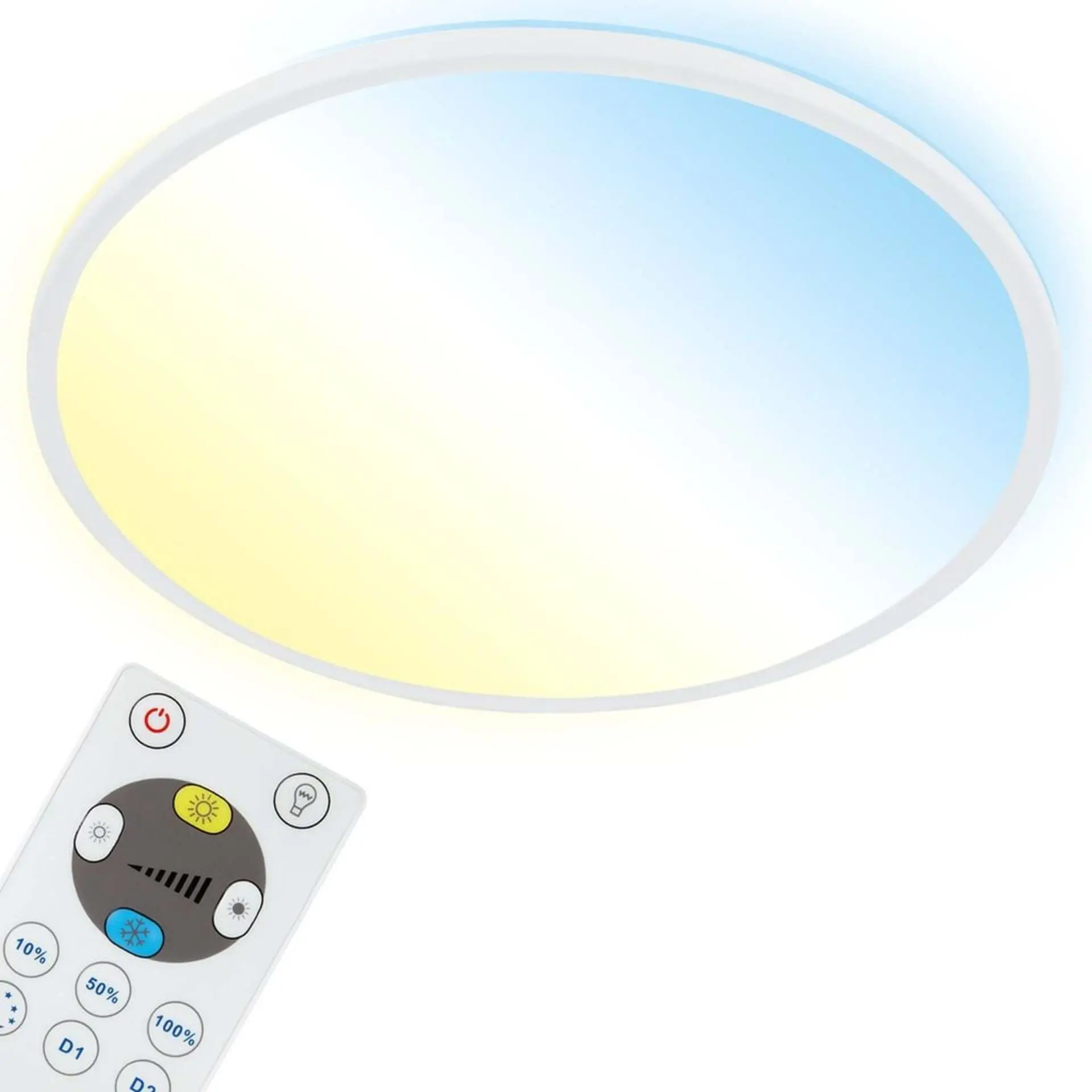 BRILO 7080-016 Slim CCT svítidlo LED panel, pr. 42 cm, 22 W, bílé - BRILO