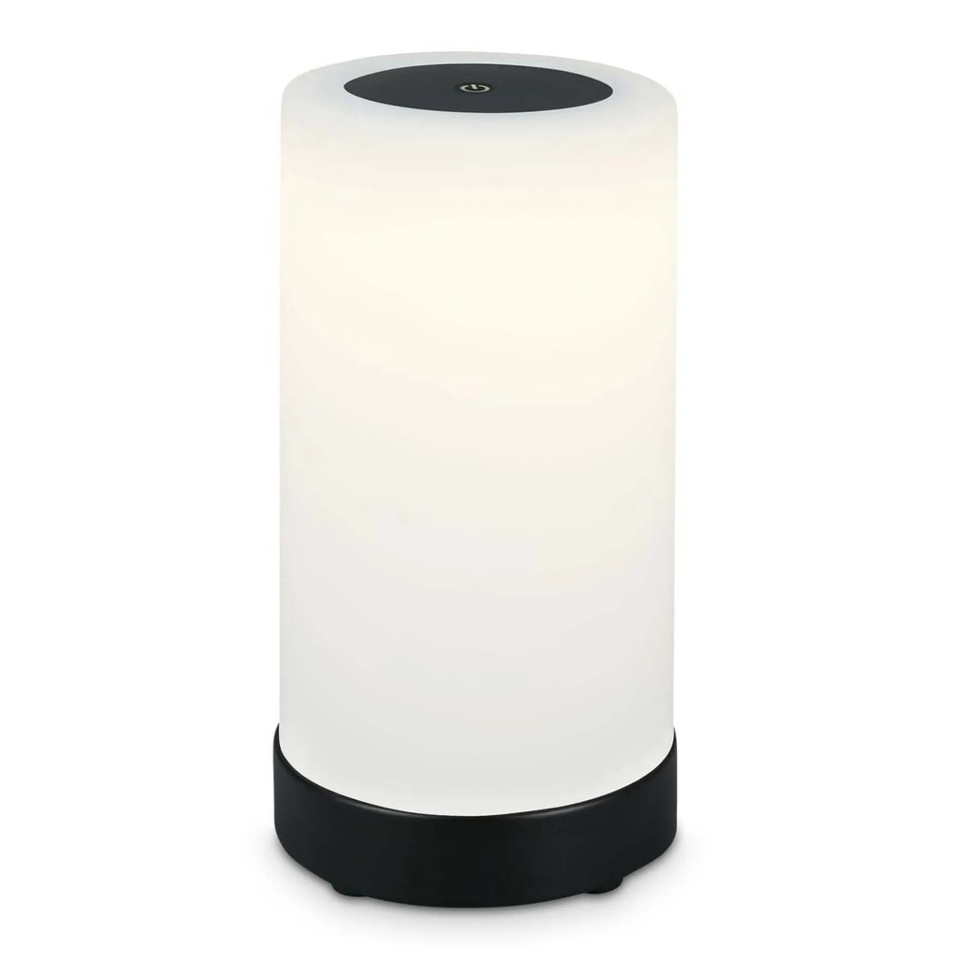BRILO 7448-015 LED bateriové stolní svítidlo pr.12,5 cm, LED modul, 3W, 350 lm, černá - BRILO