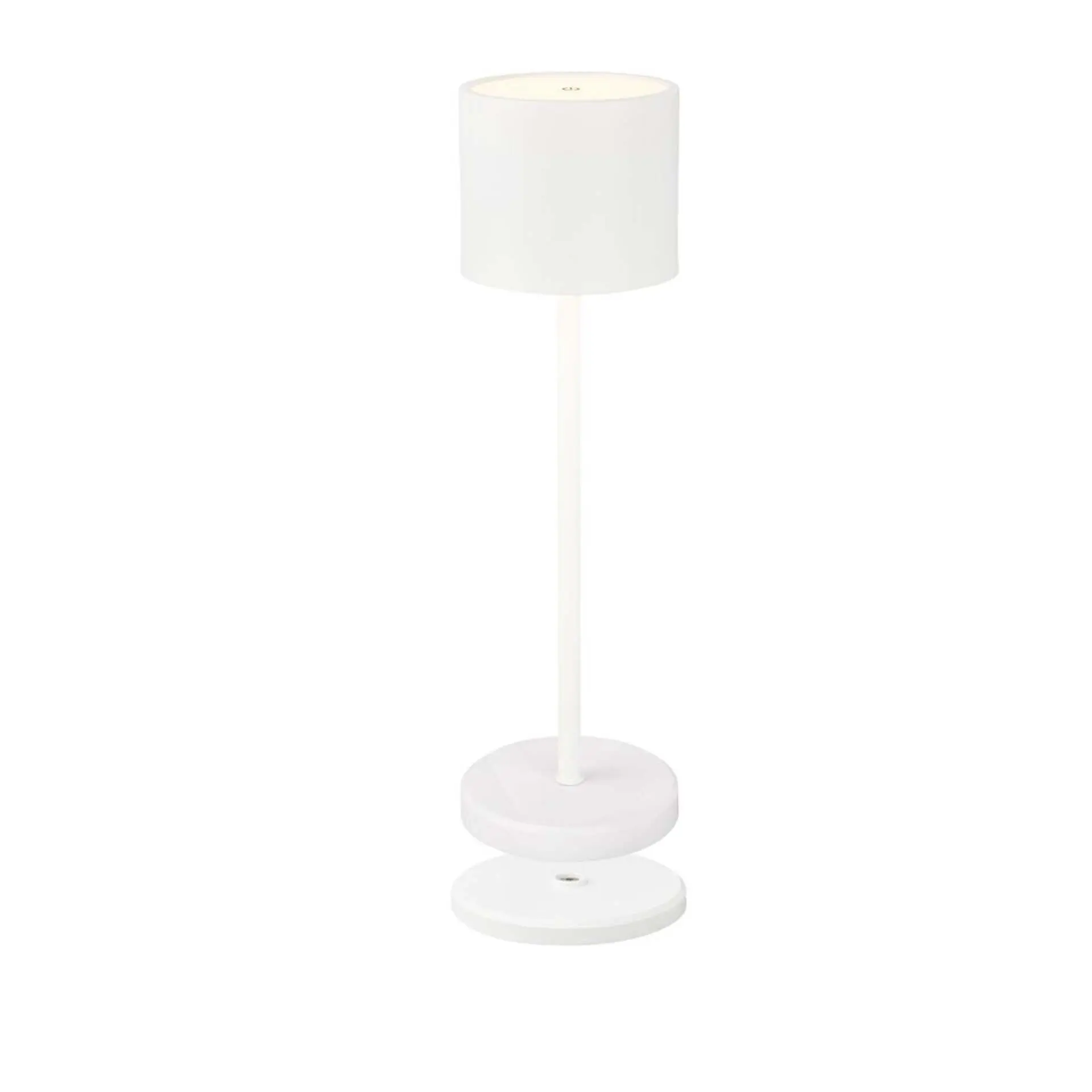 BRILO 7521016 Sigo LED stolní lampička bezdrátová IP44, stmívatelné, s nabíjecí základnou, bílé - BRILO