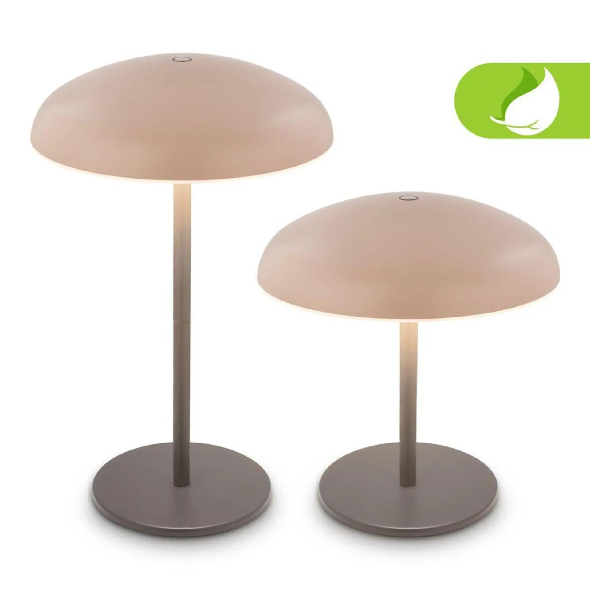 BRILONER Caxa stolní lampa - 2,8W, 300lm, bezdrátová, IP44, LED, stmívatelná, dotykový vypínač, béžová/antracit 7573011