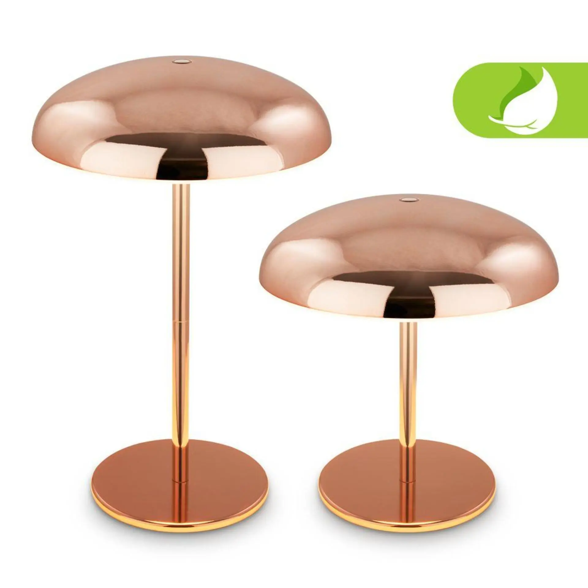 BRILONER Caxa stolní lampa - 2,8W, 300lm, bezdrátová, IP44, LED, stmívatelná, dotykový vypínač, měď 7573013