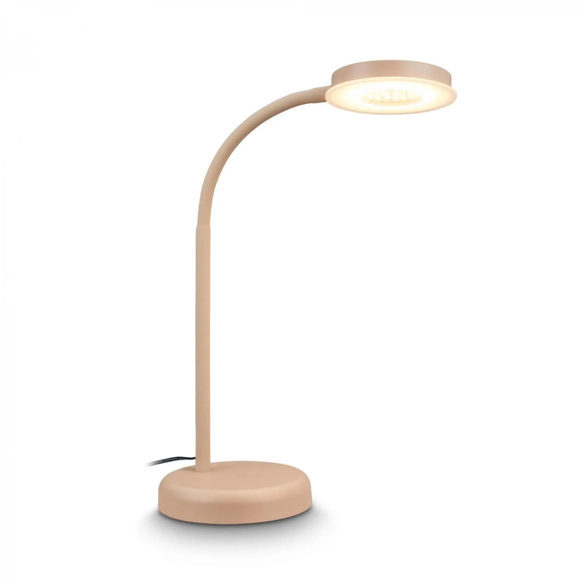 BRILO 7585011 Megg lampička na psací stůl – 12W, 800lm, LED, stmívatelné, dotykový vypínač, teplá bílá, béžová - BRILO