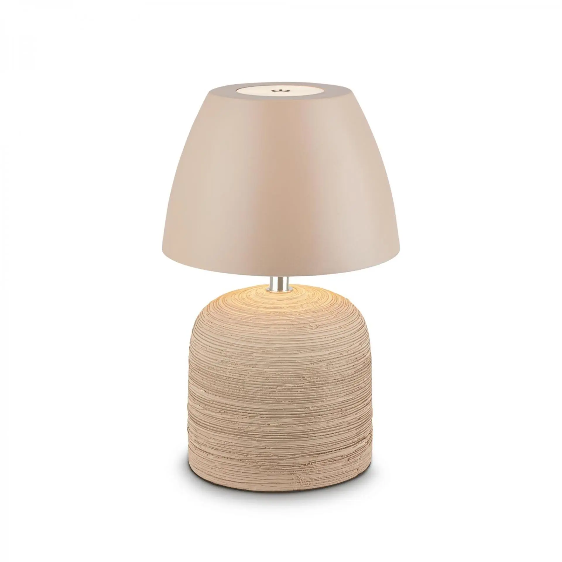 BRILO 7593011 Cera stolní lampa - 2,5W, 200lm, bezdrátová, IP44, LED, stmívatelná, teplá bílá, béžová - BRILO