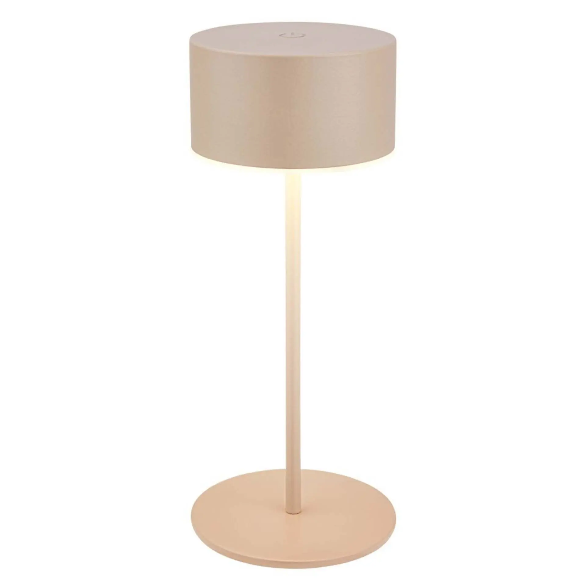 BRILO 7629011 Kira stolní lampička - 3W, 200lm, bezdrátová, LED, dotykový vypínač, stmívatelné, béžová - BRILO