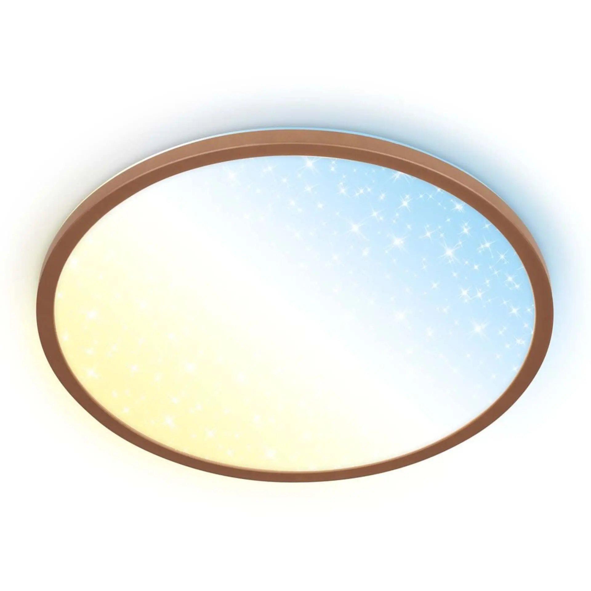 BRILONER Slim svítidlo LED panel pr.37,5 cm - 22W, 3000lm, dálkový ovladač, stmívatelné, kávová 7655014