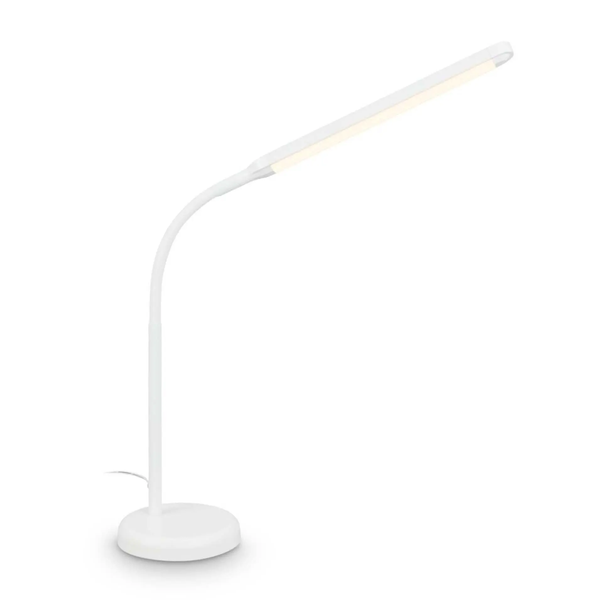 BRILO 7660016 Mura stolní lampička - 6W, 600lm, LED, stmívatelné, dotykový vypínač, nastavitelné, bílá - BRILO