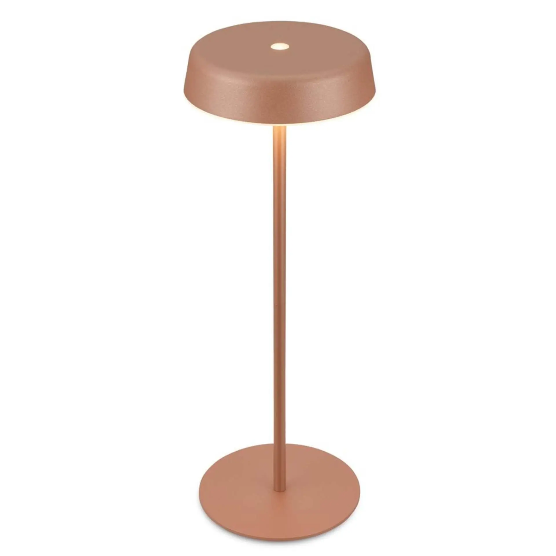 BRILONER Pala stolní lampička - 2W, 200lm, bezdrátová, LED, dotykový vypínač, stmívatelné, kávová 7668014