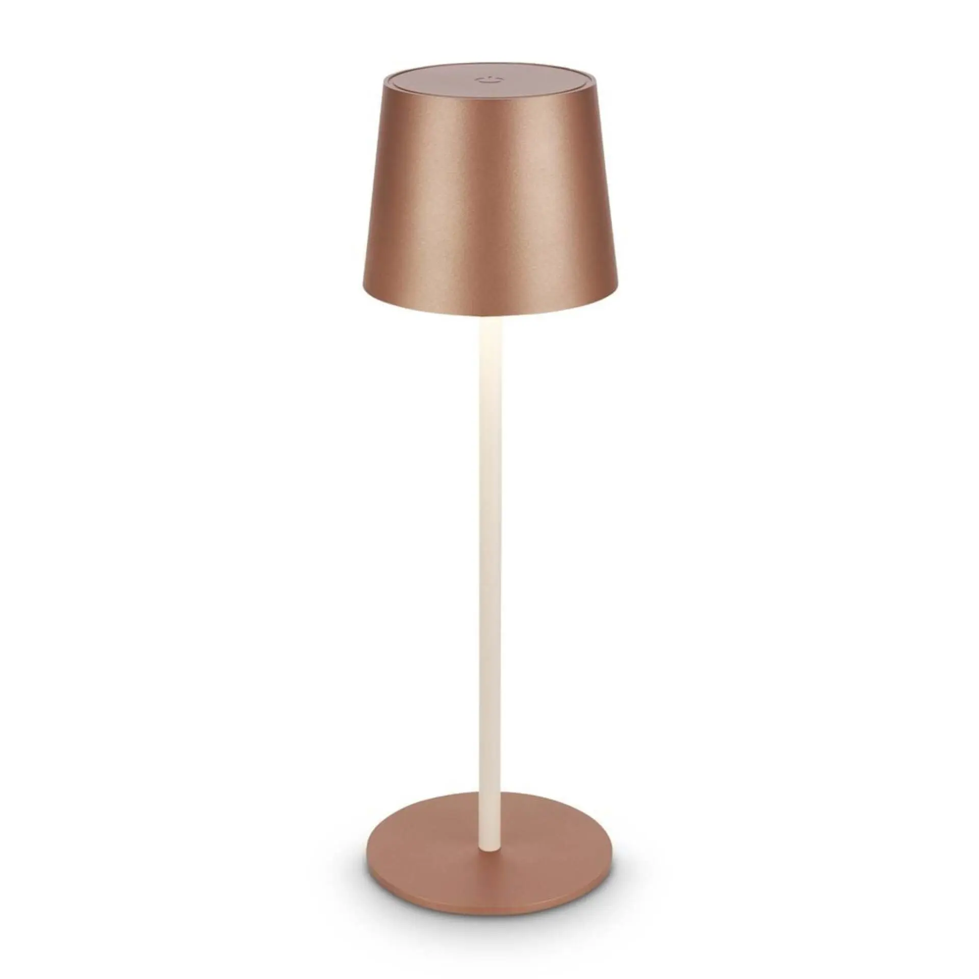BRILO 7708014 Bota stolní lampa - 2,6W, 120lm, nabíjecí, LED, stmívatelné, dotykový vypínač, teplá bílá, kávová - BRILO