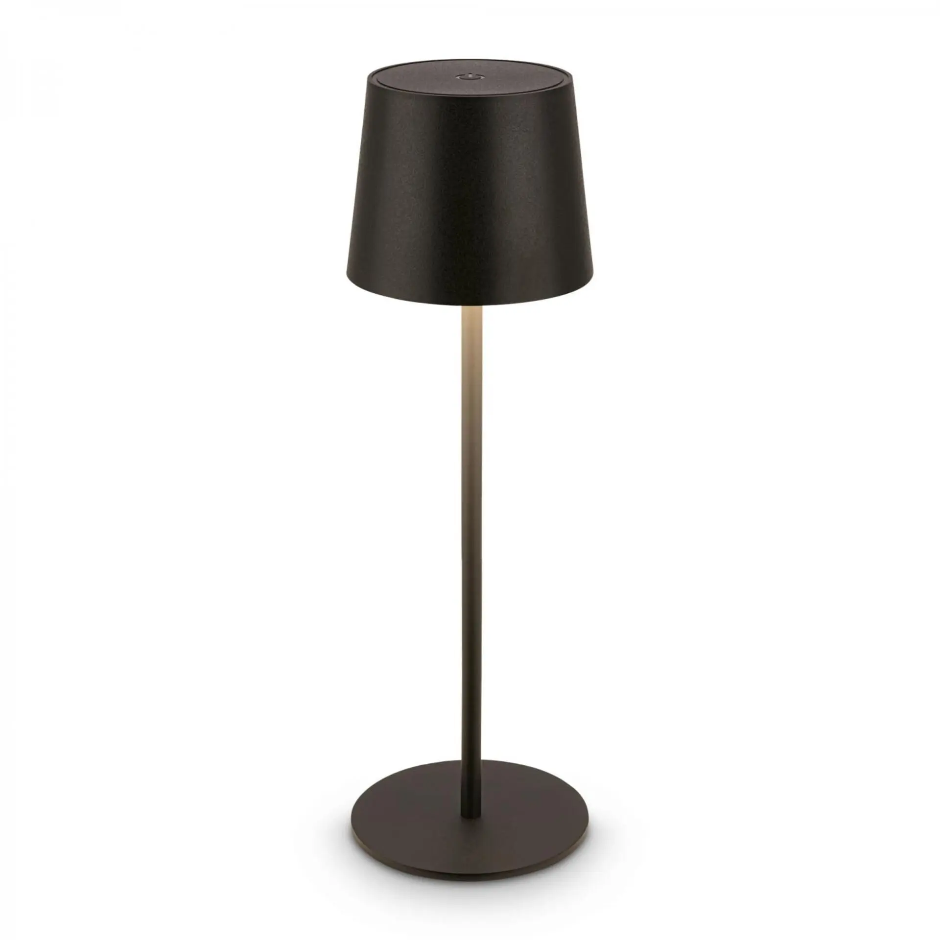 BRILO 7708015 Bota stolní lampa - 1,8W, 120lm, nabíjecí, LED, stmívatelné, dotykový vypínač, teplá bílá, černá - BRILO