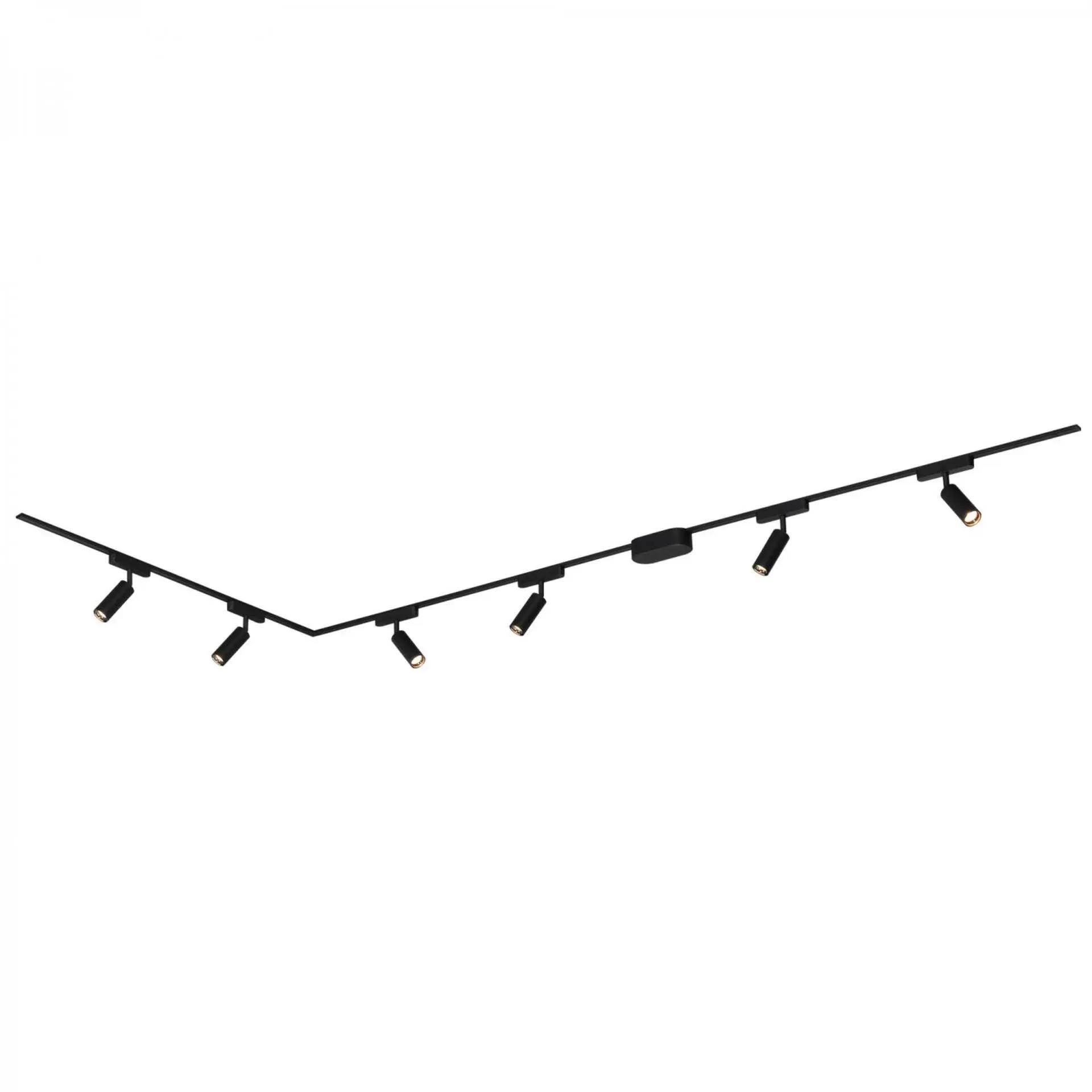 BRILONER Luxtrail lištový systém, kompletní sada, 6x LED spoty, do L, černá 8034065