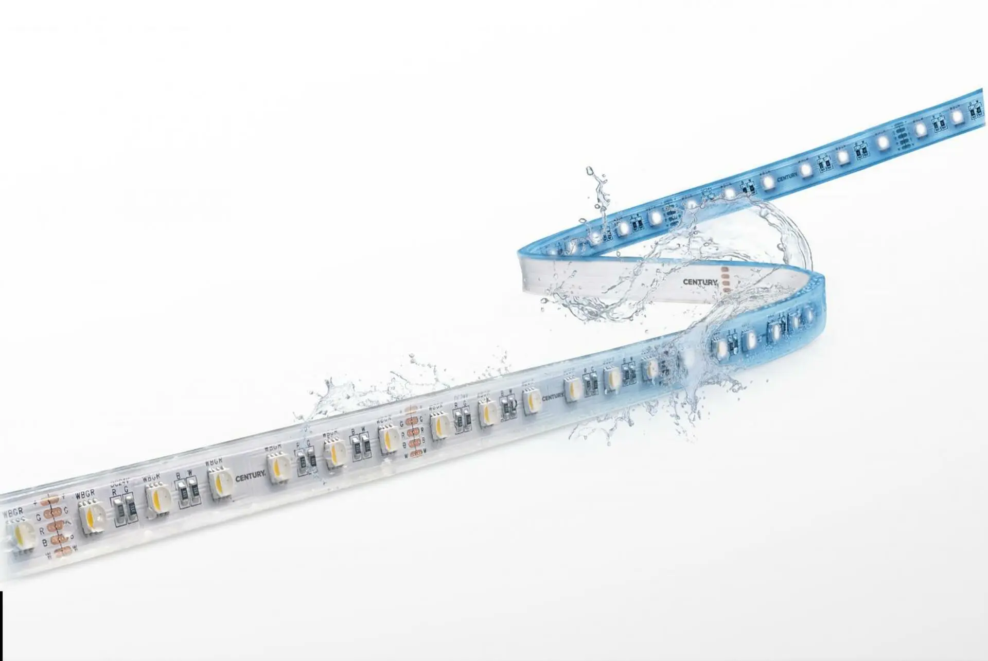 CENTURY LED pásek ACCENTO 9,5W/m STRIP RGBW 4000K 5m IP65 24V DC