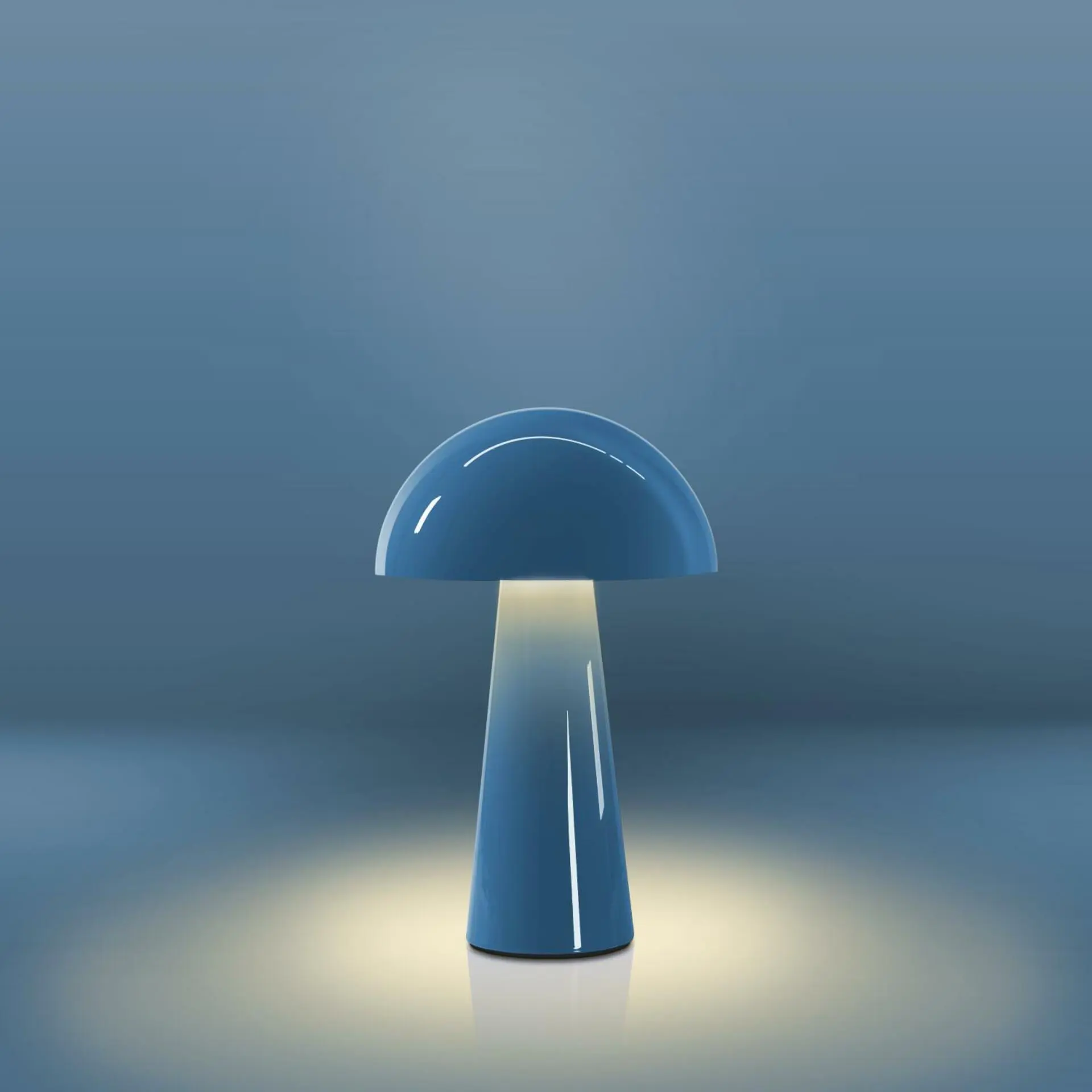 CENTURY venkovní stolní lampa Coco modrá USB DIM IP54