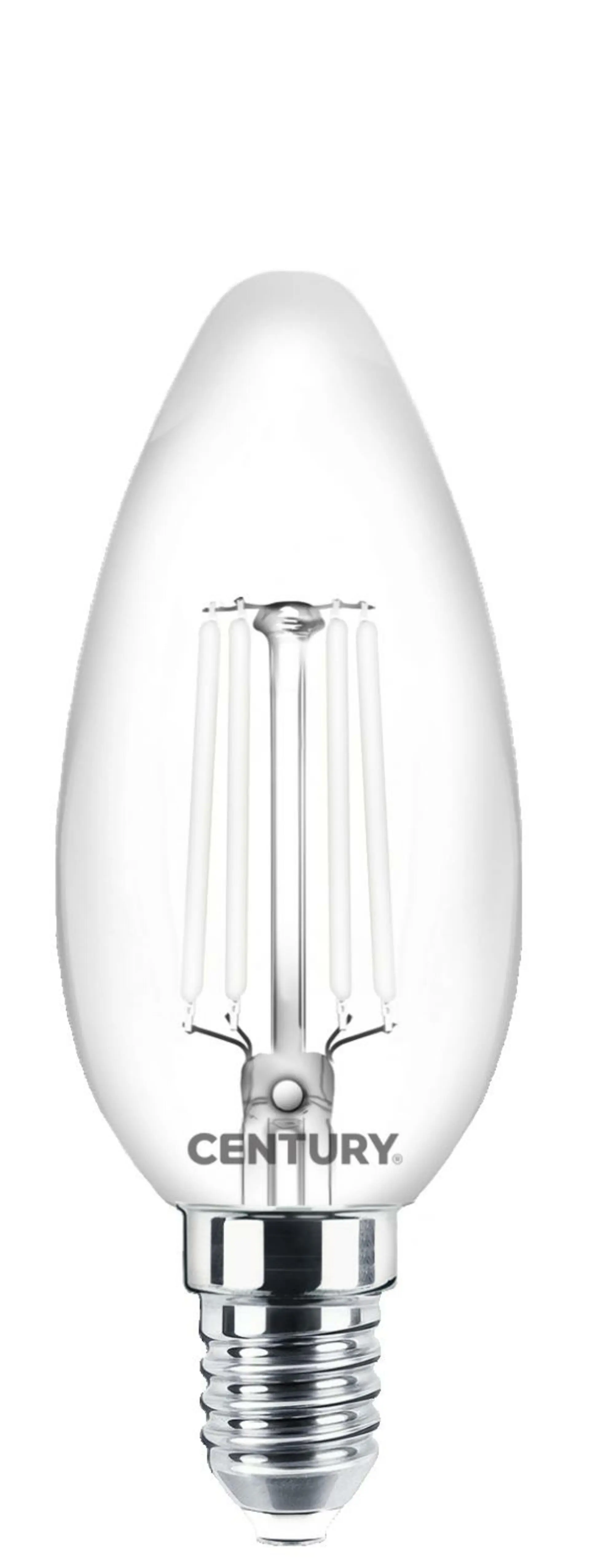 CENTURY LED FILAMENT CANDLE INCANTO WHITE 4,5W E14 2700K 360d