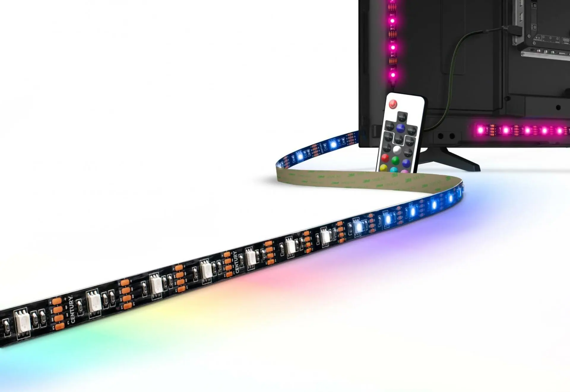 CENTURY LED pásek pro televizi 75 RGB 3W dálkové ovládání USB