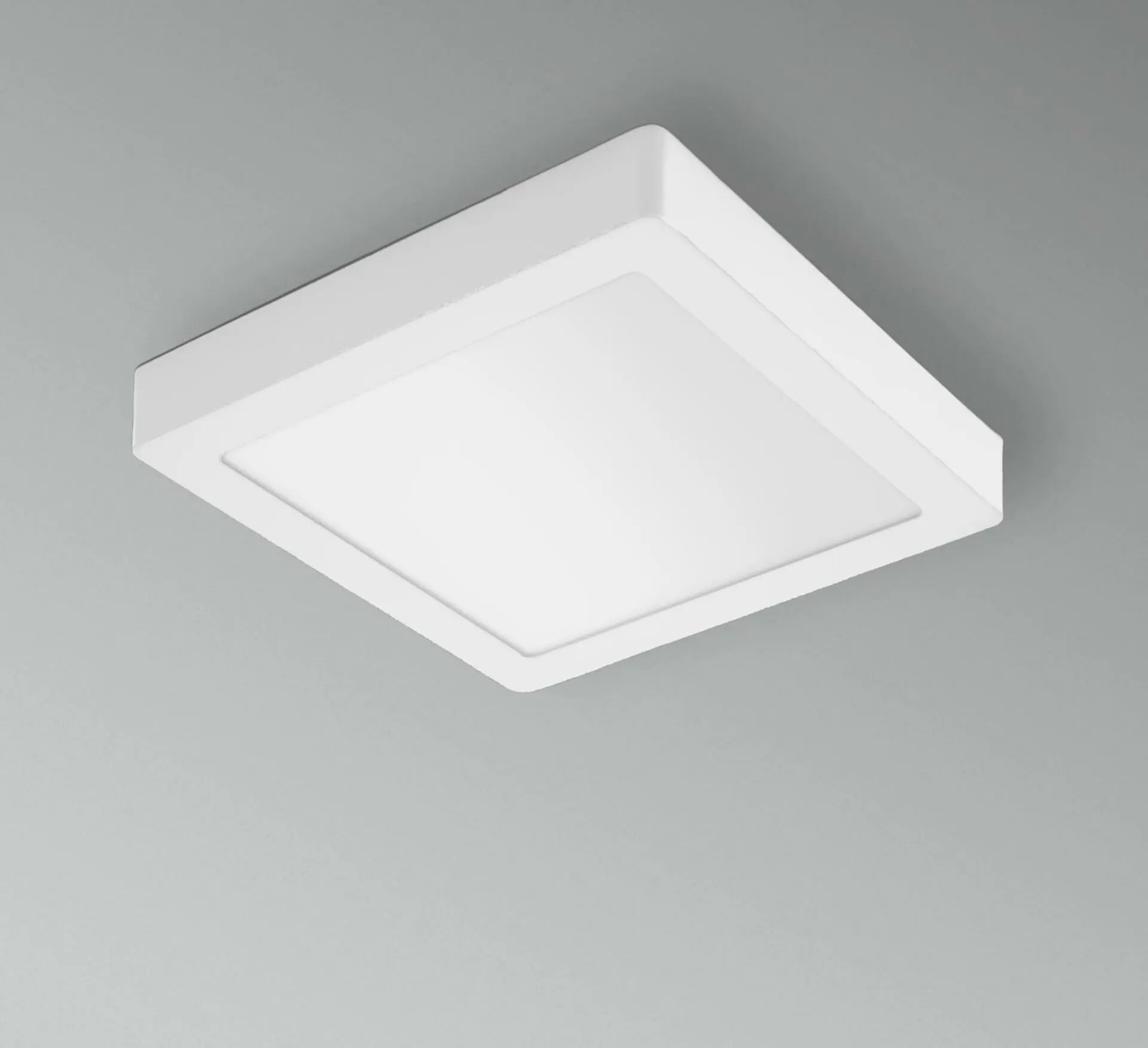CENTURY LED stropní a nástěnné svítidlo PL-QUADRO 300x300X35mm 24W 3000K 120d IP20