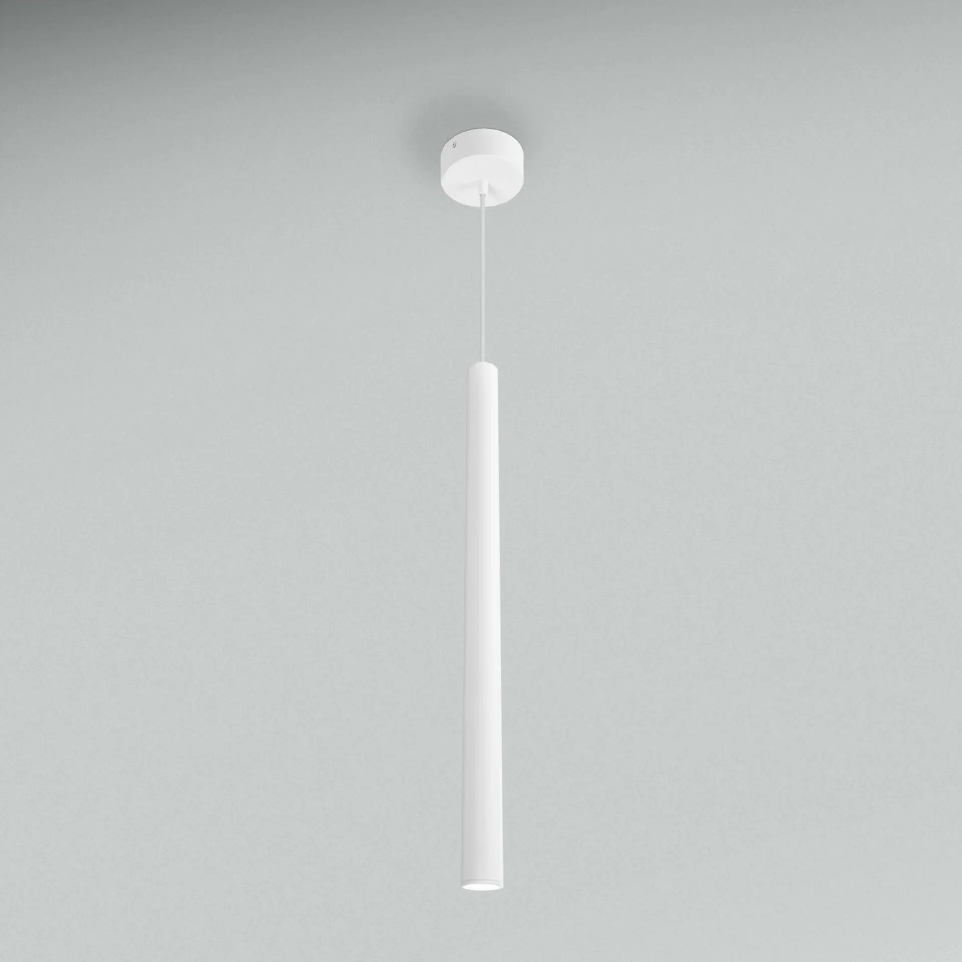 CENTURY Závěsné LED svítidlo STYLO válcové bílé 25x600mm 3W 230V 60d 4000K IP20 závěs 150cm