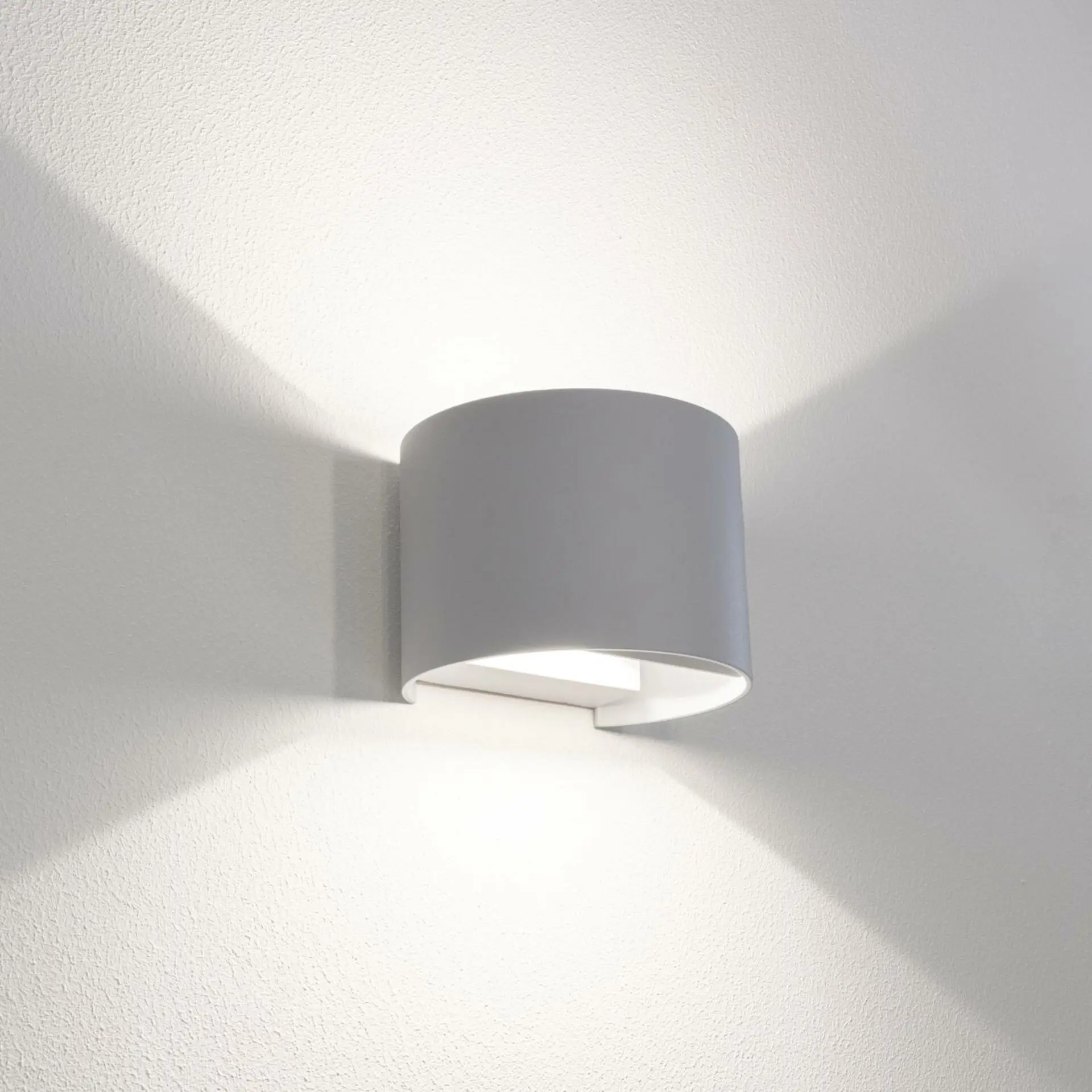 CENTURY Venkovní nástěnné LED svítidlo up/down šedá 10W 2700/4000/6500K IP65
