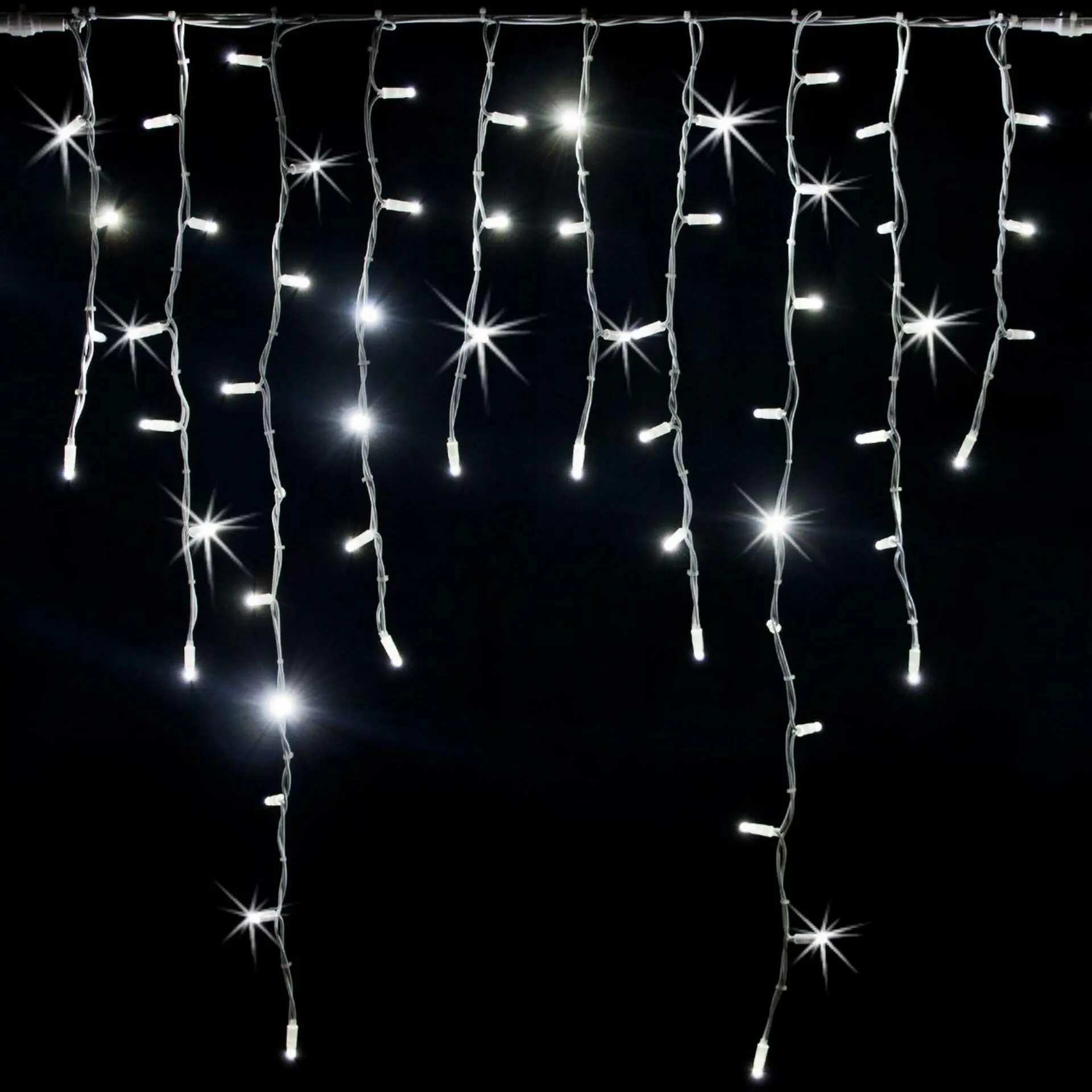 Xmas King XmasKing Flash LED krápník 3x1m 180 MAXI LED propojitelné PROFI 230V venkovní, studená bílá rampouchy