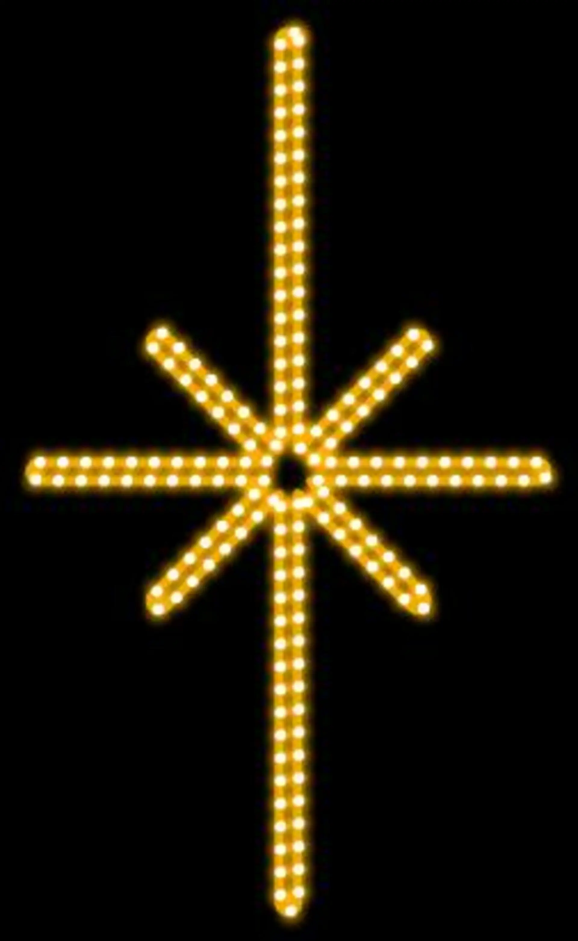 DecoLED LED světelný motiv hvězda Polaris,55x45cm,teple bílá EFD15WS2