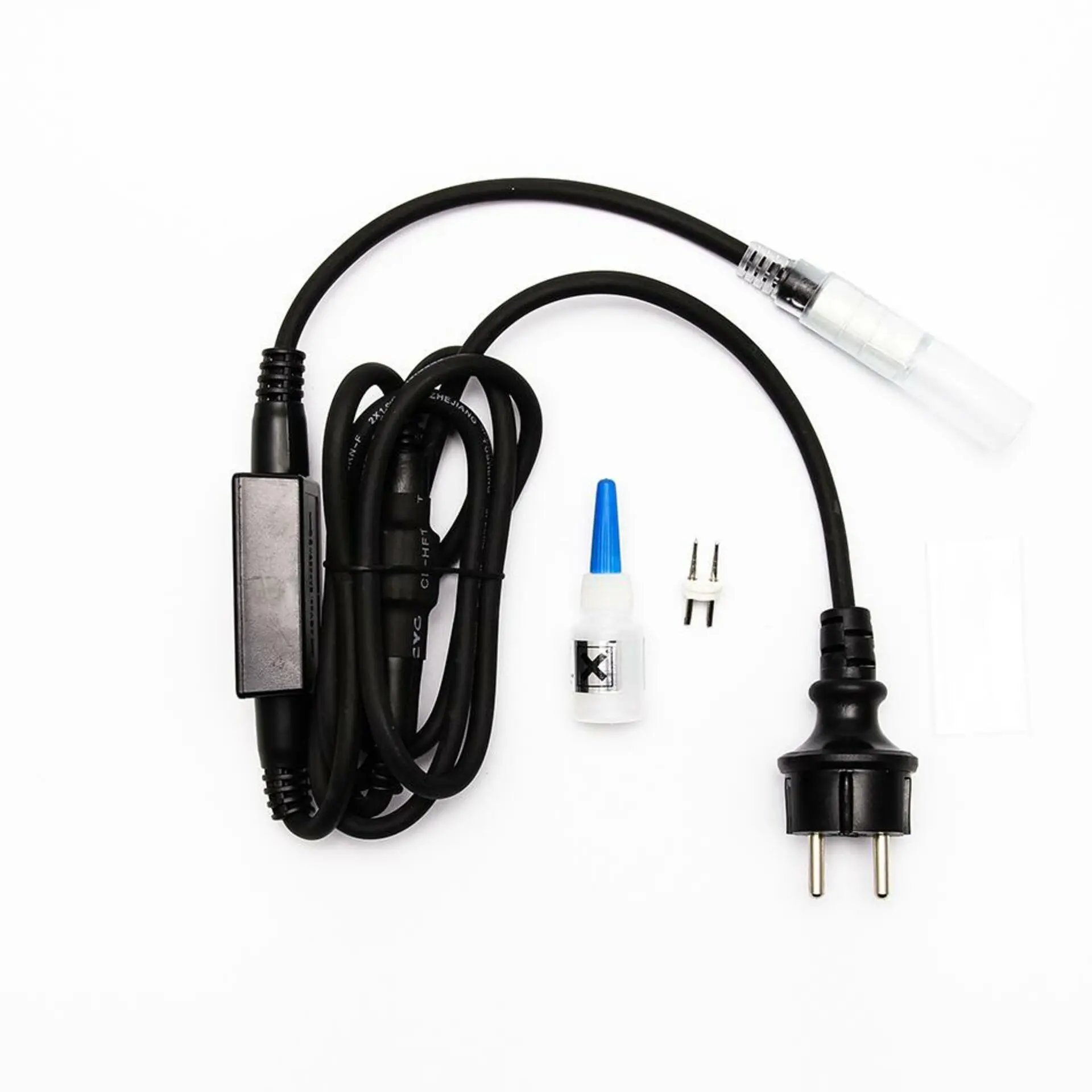 Easy Fix startovací sada AC/DC pro světelné hadice, černý, IP67, 480 W