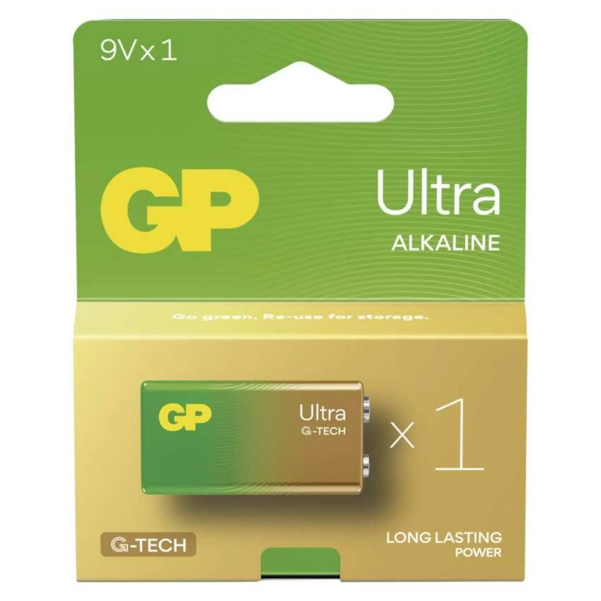 EMOS Alkalická baterie GP Ultra 9V (6LF22), 1 ks B02511