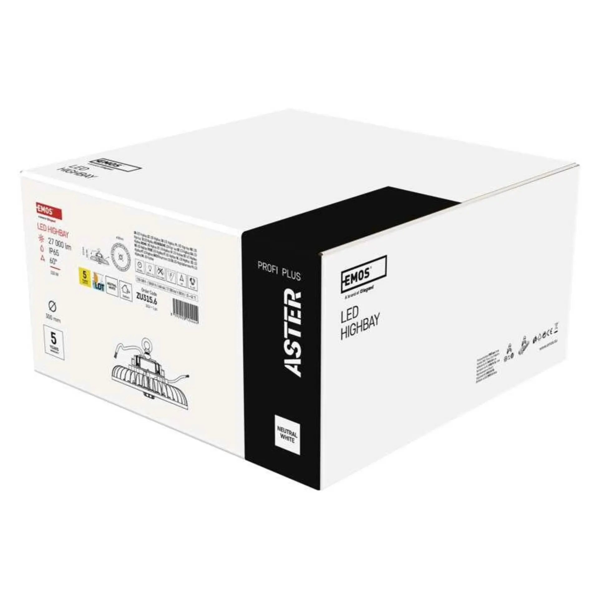 EMOS LED průmyslové závěsné svítidlo HIGHBAY ASTER 60° 150W ZU315.6